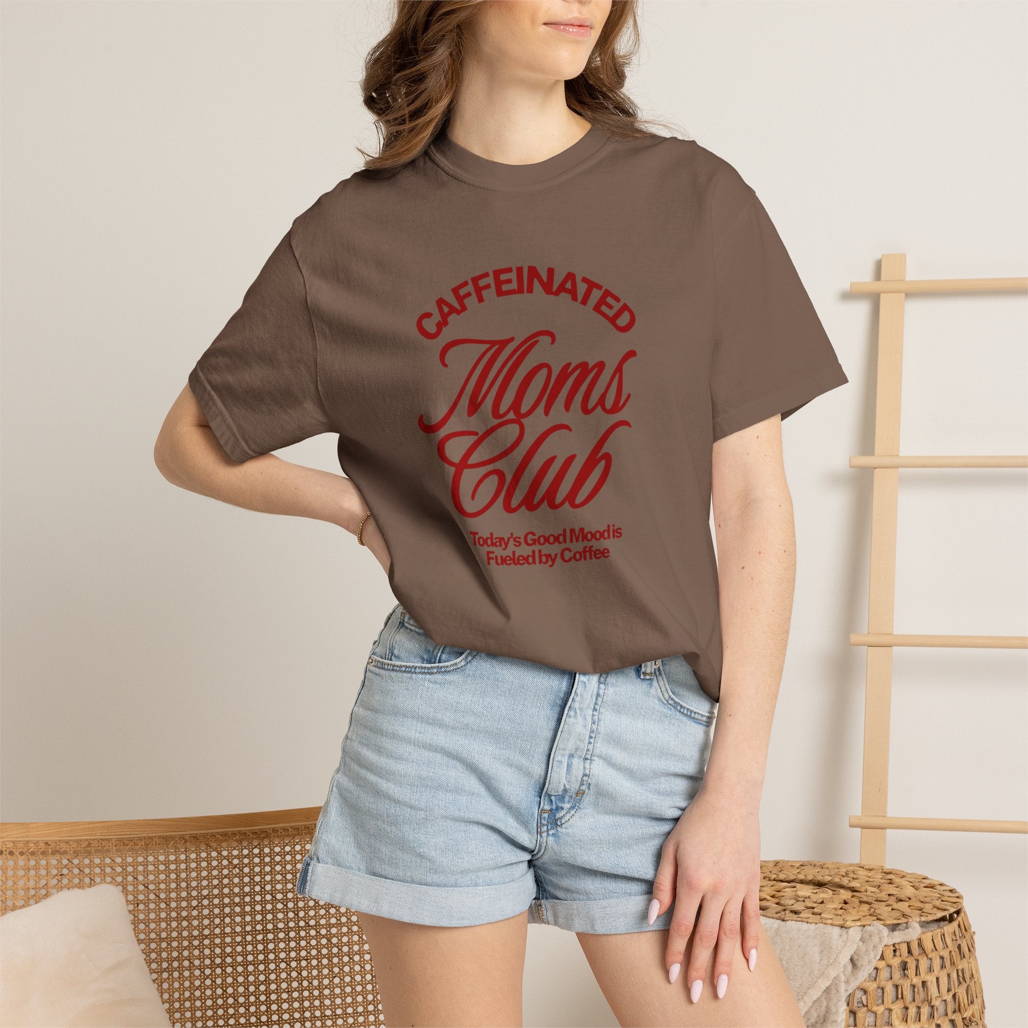 Caffeinated Moms Club T-Shirt — Retro Coffee Mom Tee