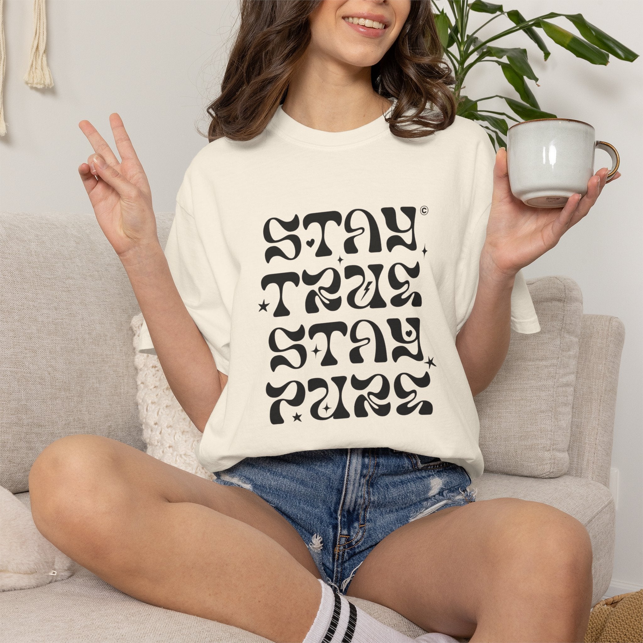 Stay True Stay Pure Graphic T-Shirt