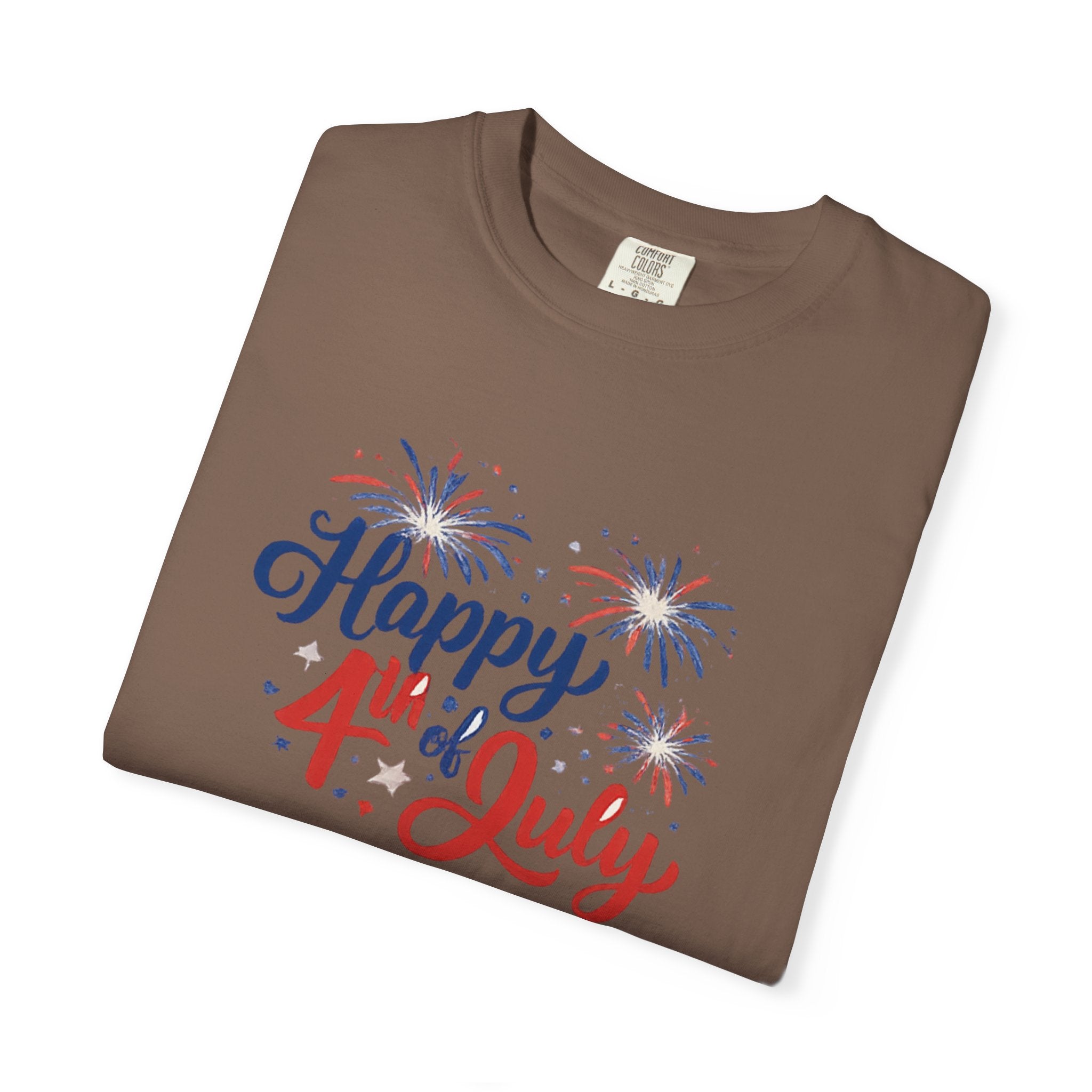 Happy 4th of July T-Shirt — Patriotic Fireworks Tee