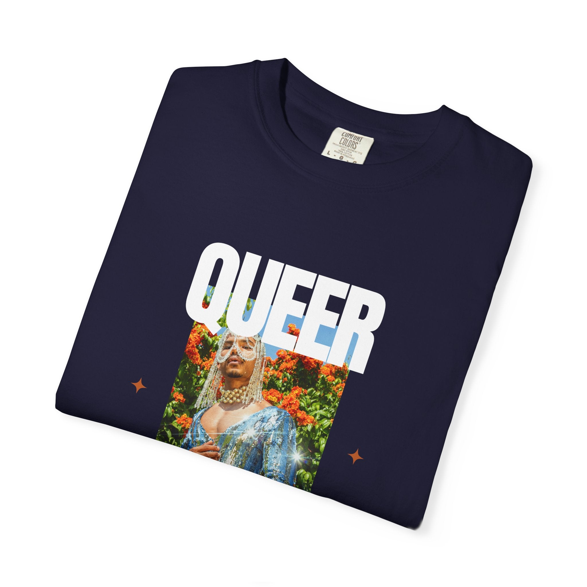 Queer Queen T-Shirt — Vintage Floral Pride Graphic Tee