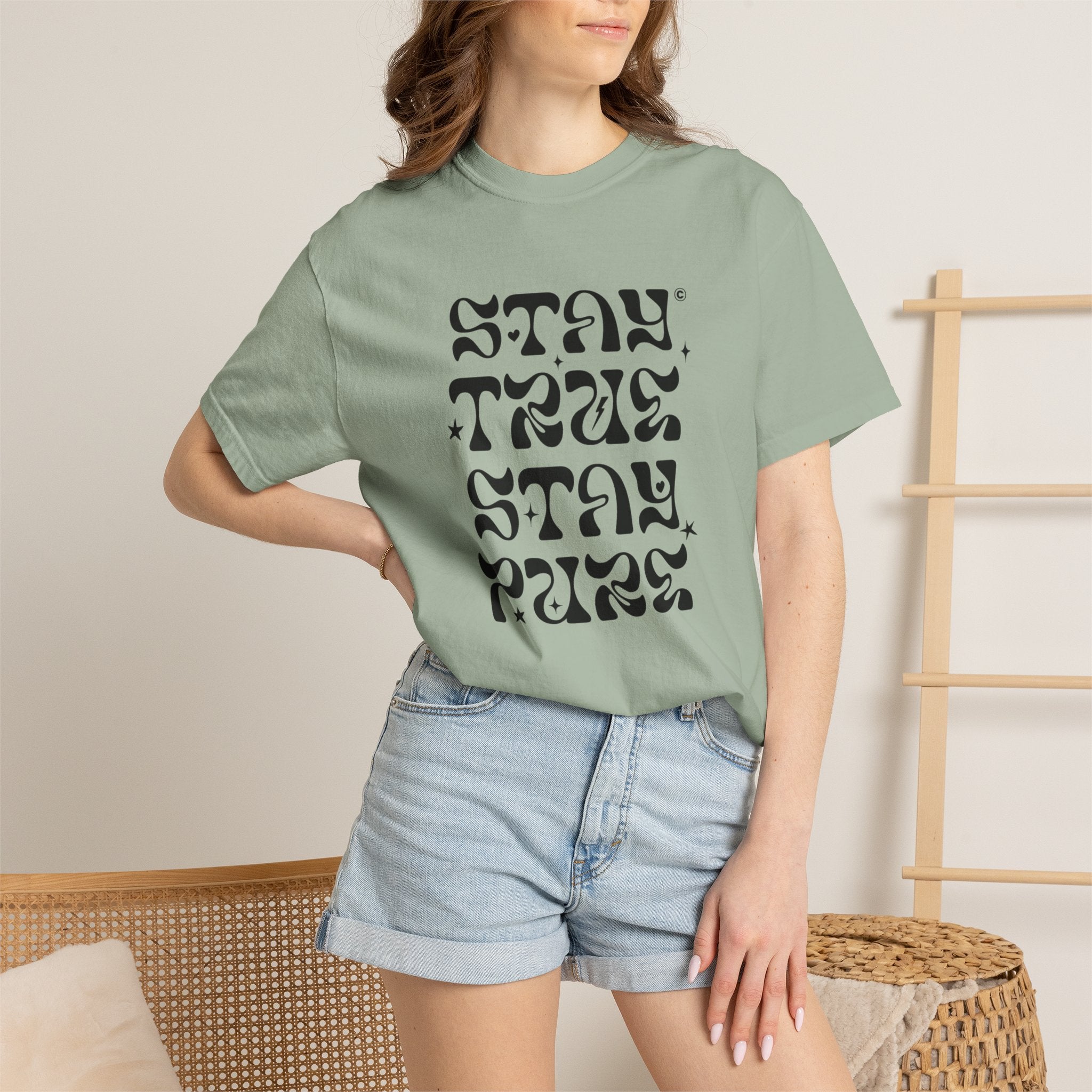 Stay True Stay Pure Graphic T-Shirt