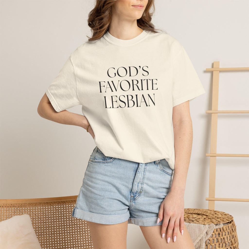 God’s Favorite Lesbian T-Shirt — Inclusive Pride Tee