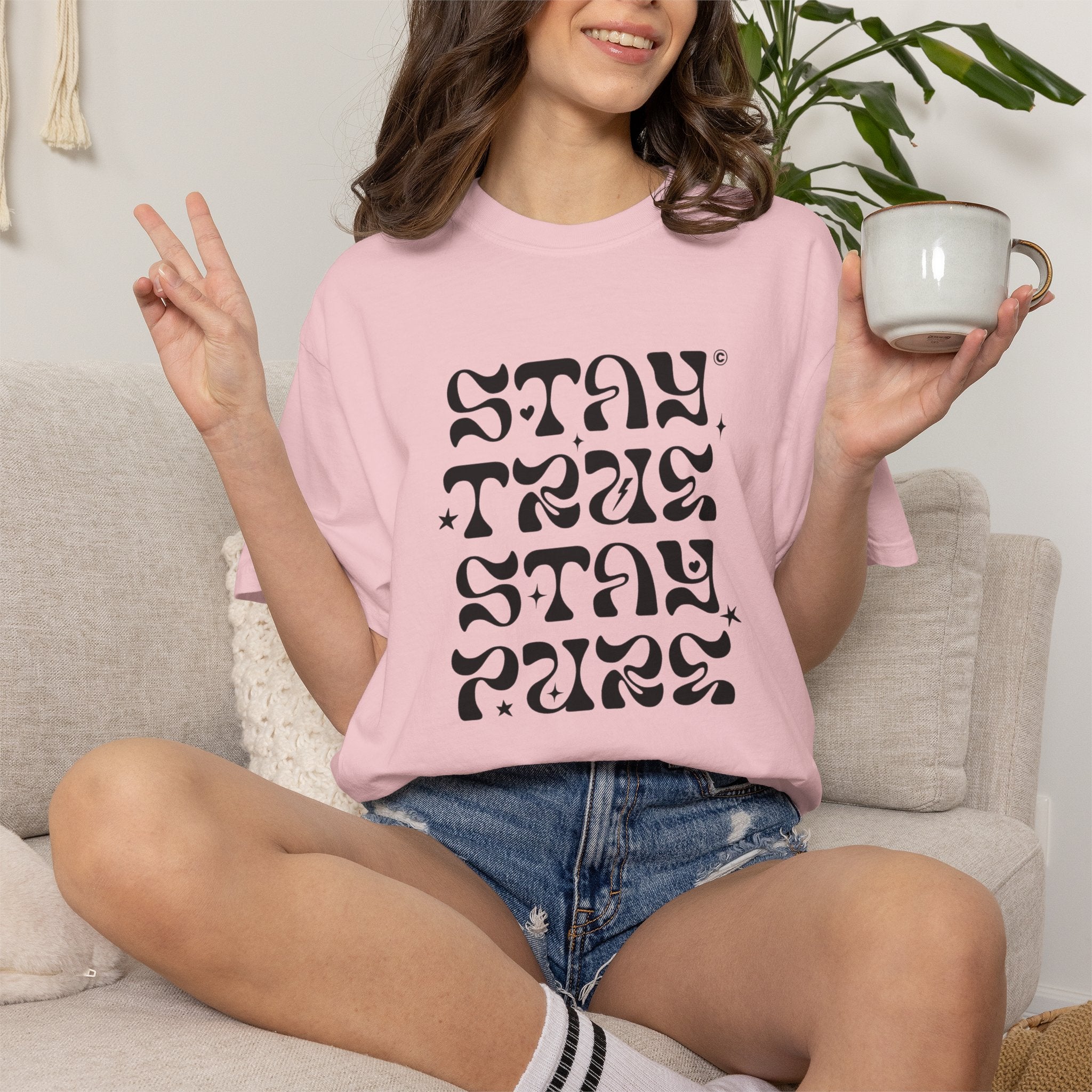 Stay True Stay Pure Graphic T-Shirt
