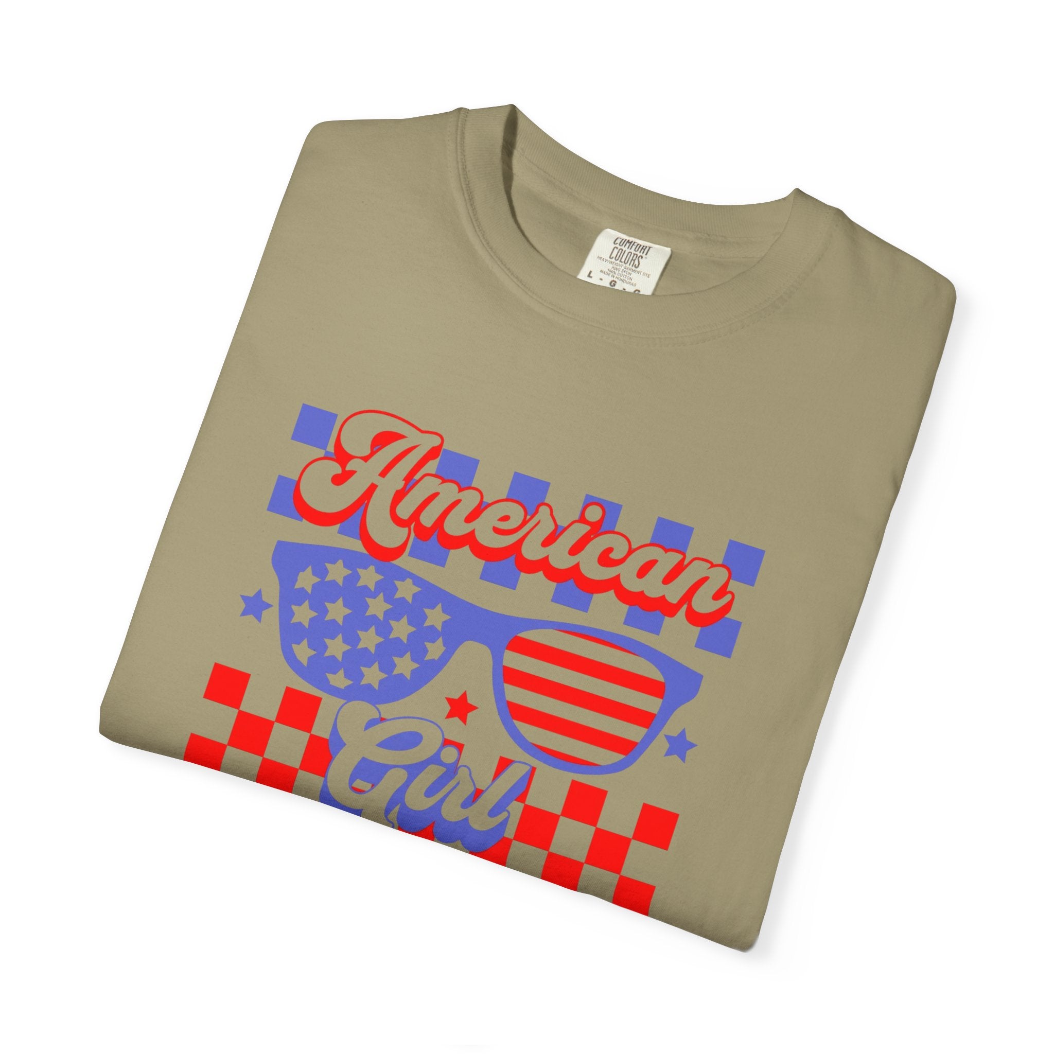 American Girl T-Shirt — Retro Patriotic Sunglasses Tee