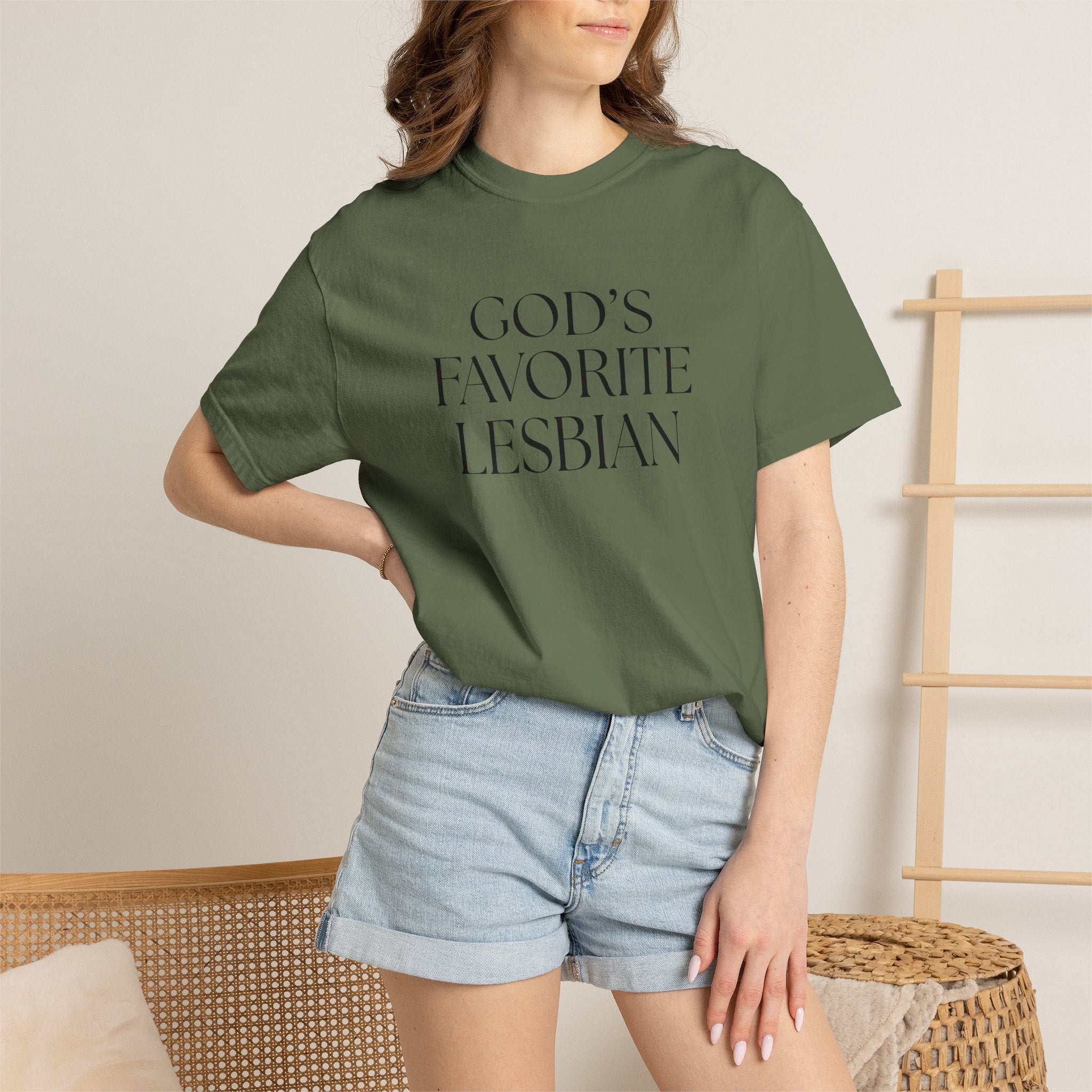 God’s Favorite Lesbian T-Shirt — Inclusive Pride Tee