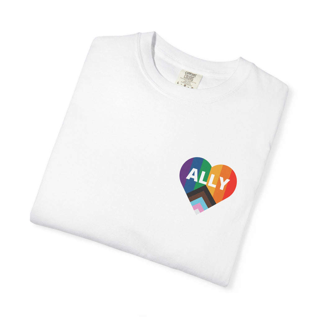 Ally Heart Rainbow T‑Shirt — LGBTQ+ Ally Pride Tee