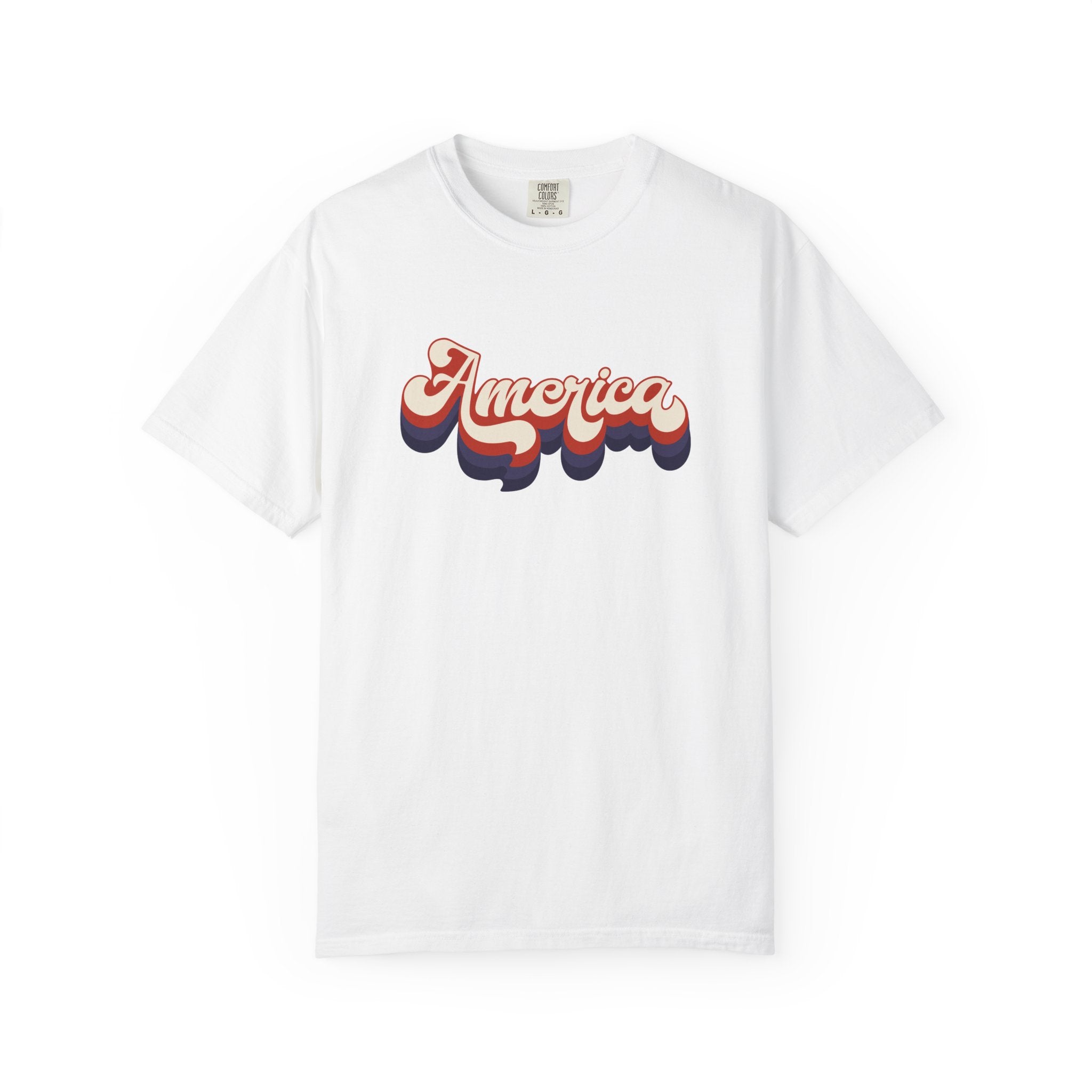 Retro 'America' T-Shirt — Vintage 70s Patriotic Graphic Tee
