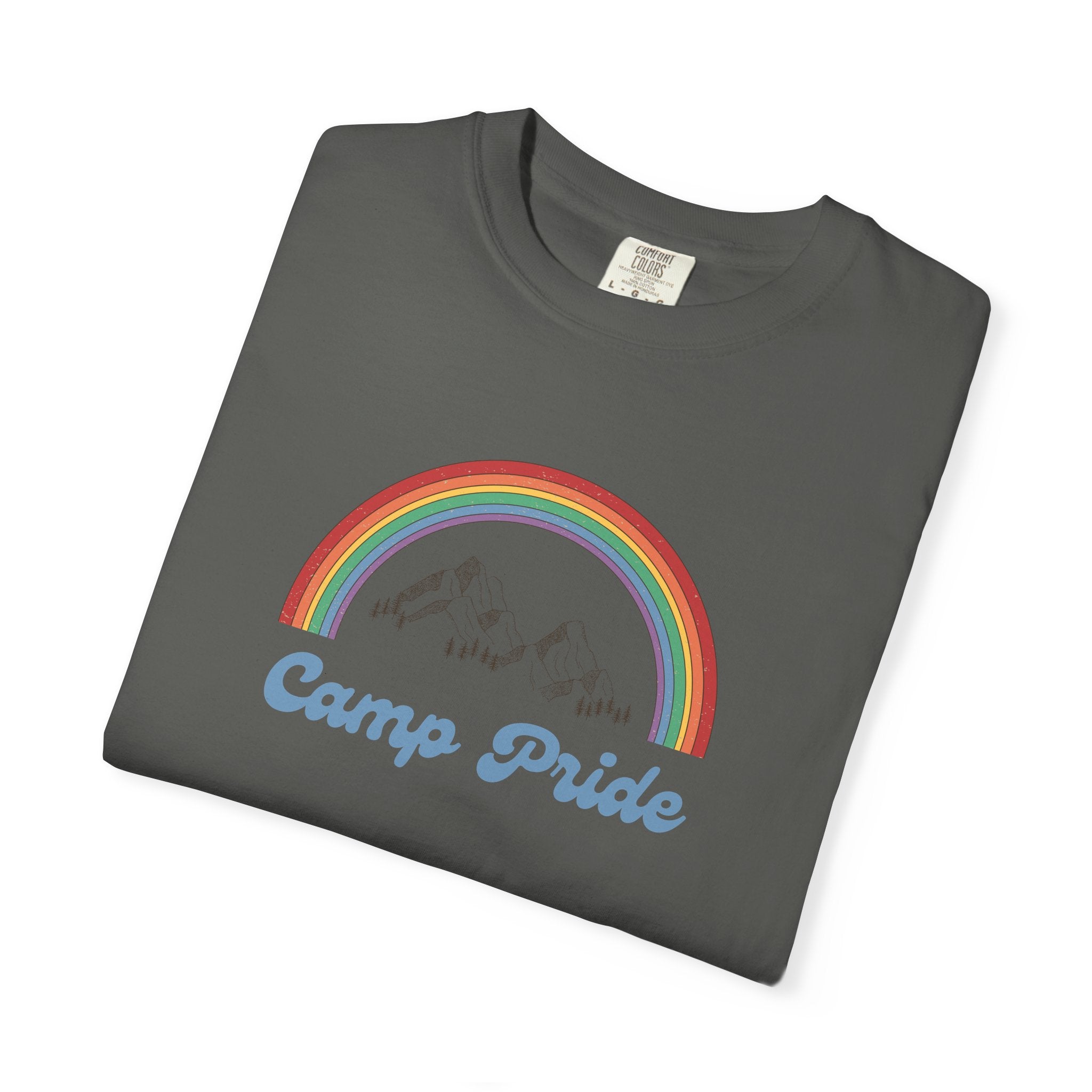 Camp Pride T-Shirt — Rainbow Graphic Tee