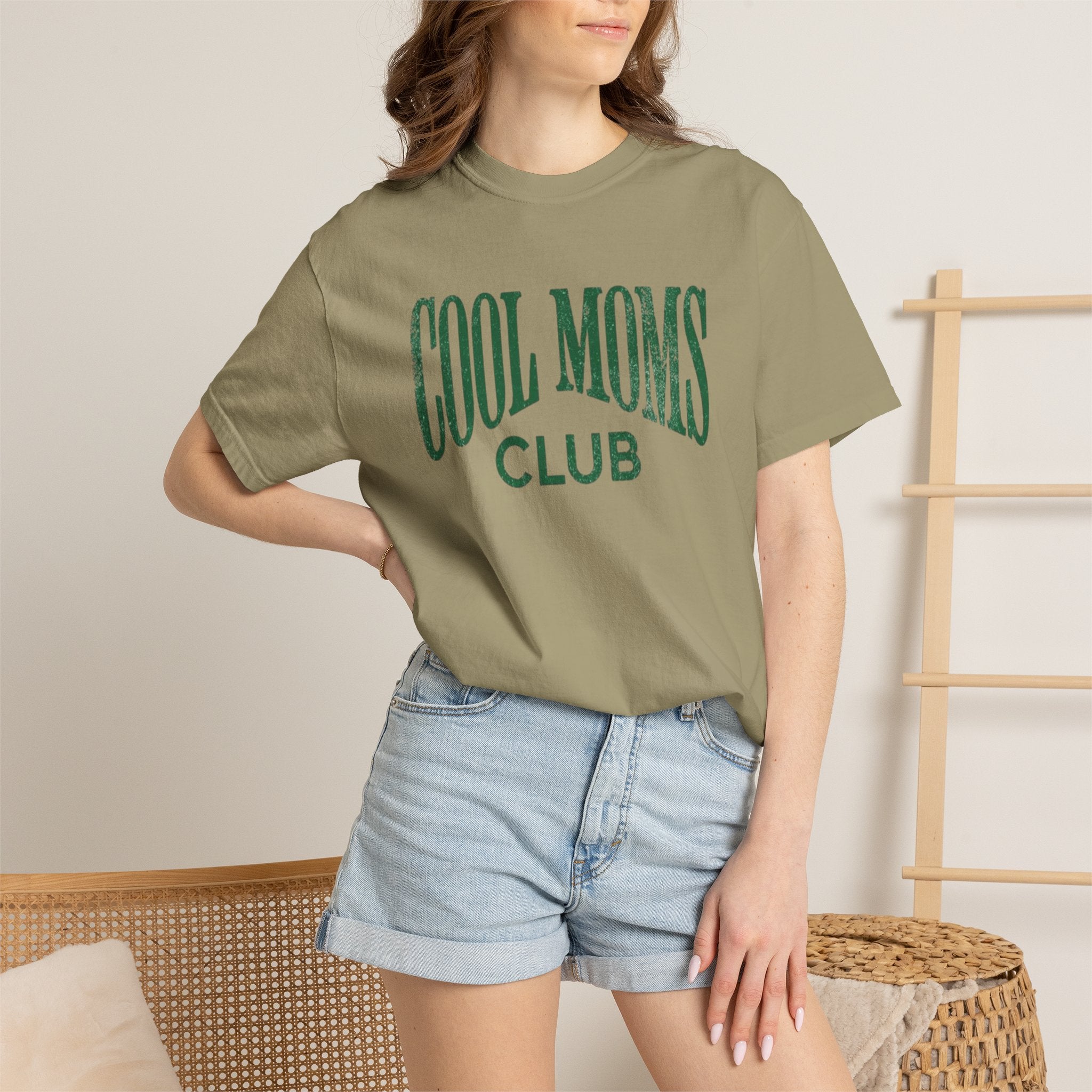 Cool Moms Club T-Shirt — Vintage Collegiate Mom Tee