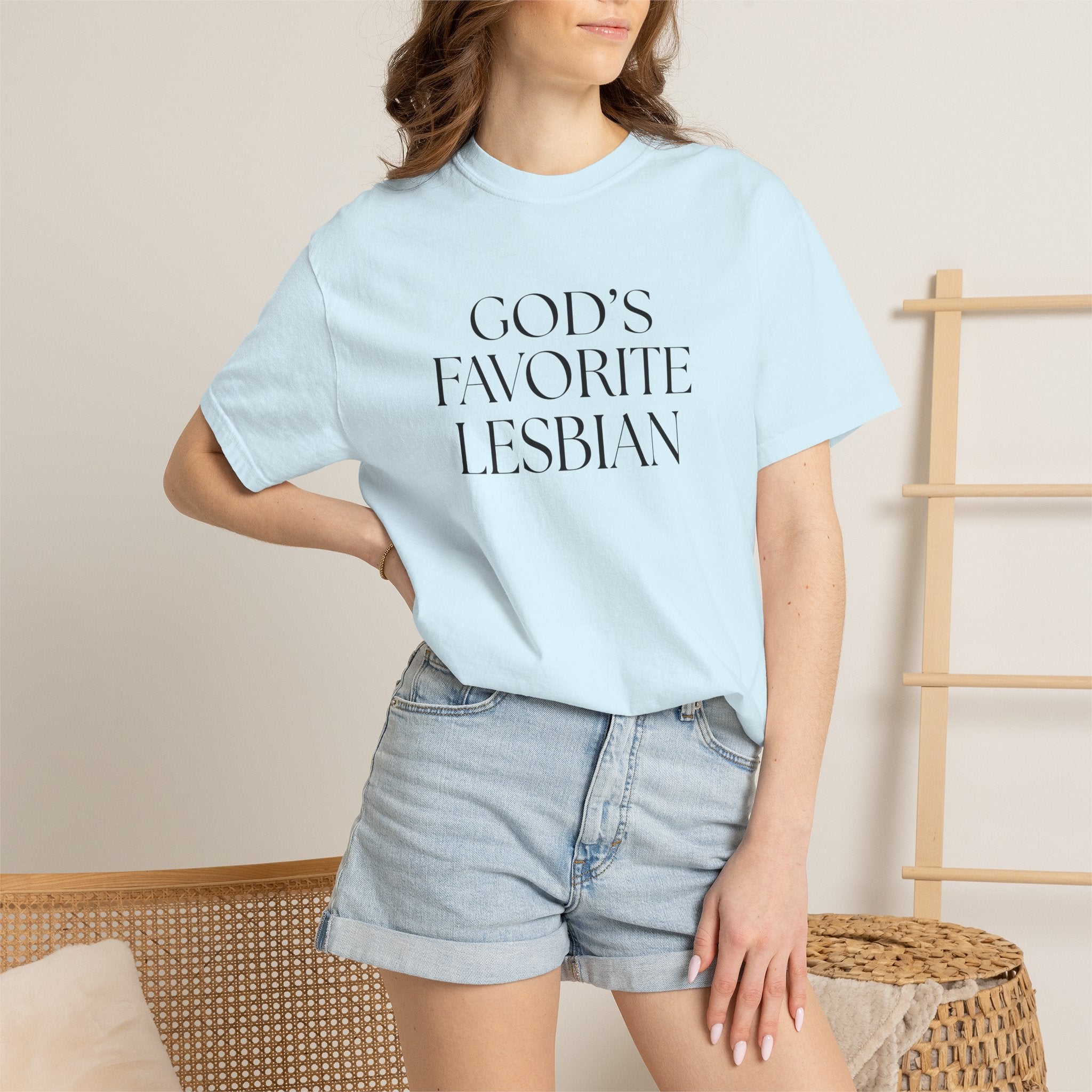 God’s Favorite Lesbian T-Shirt — Inclusive Pride Tee