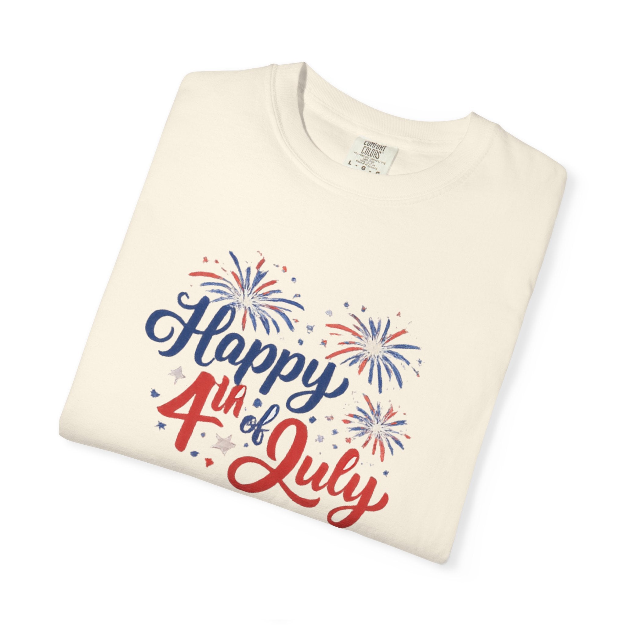 Happy 4th of July T-Shirt — Patriotic Fireworks Tee