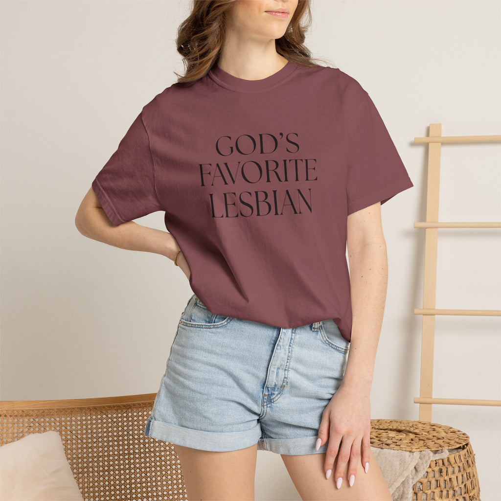 God’s Favorite Lesbian T-Shirt — Inclusive Pride Tee