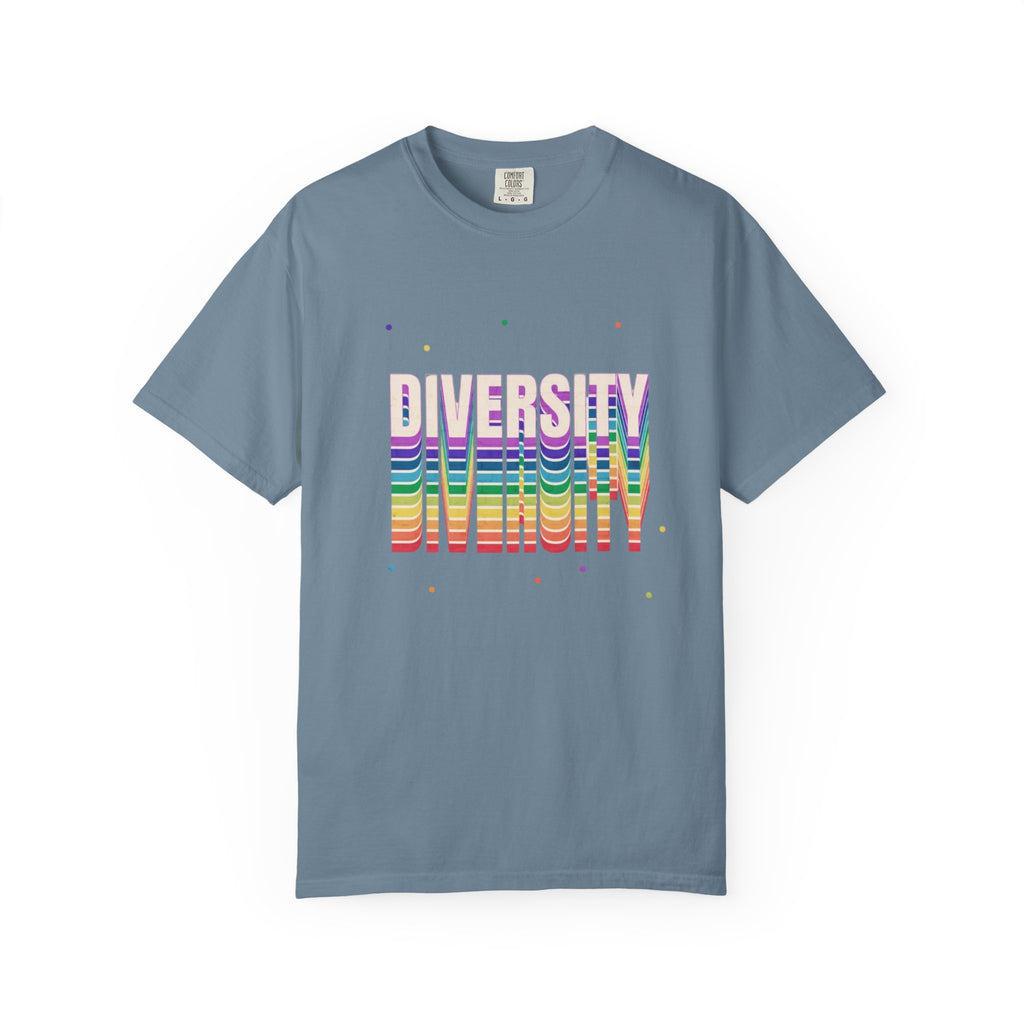 Diversity Rainbow T-Shirt — 'DIVERSITY' Bold Pride Graphic Tee