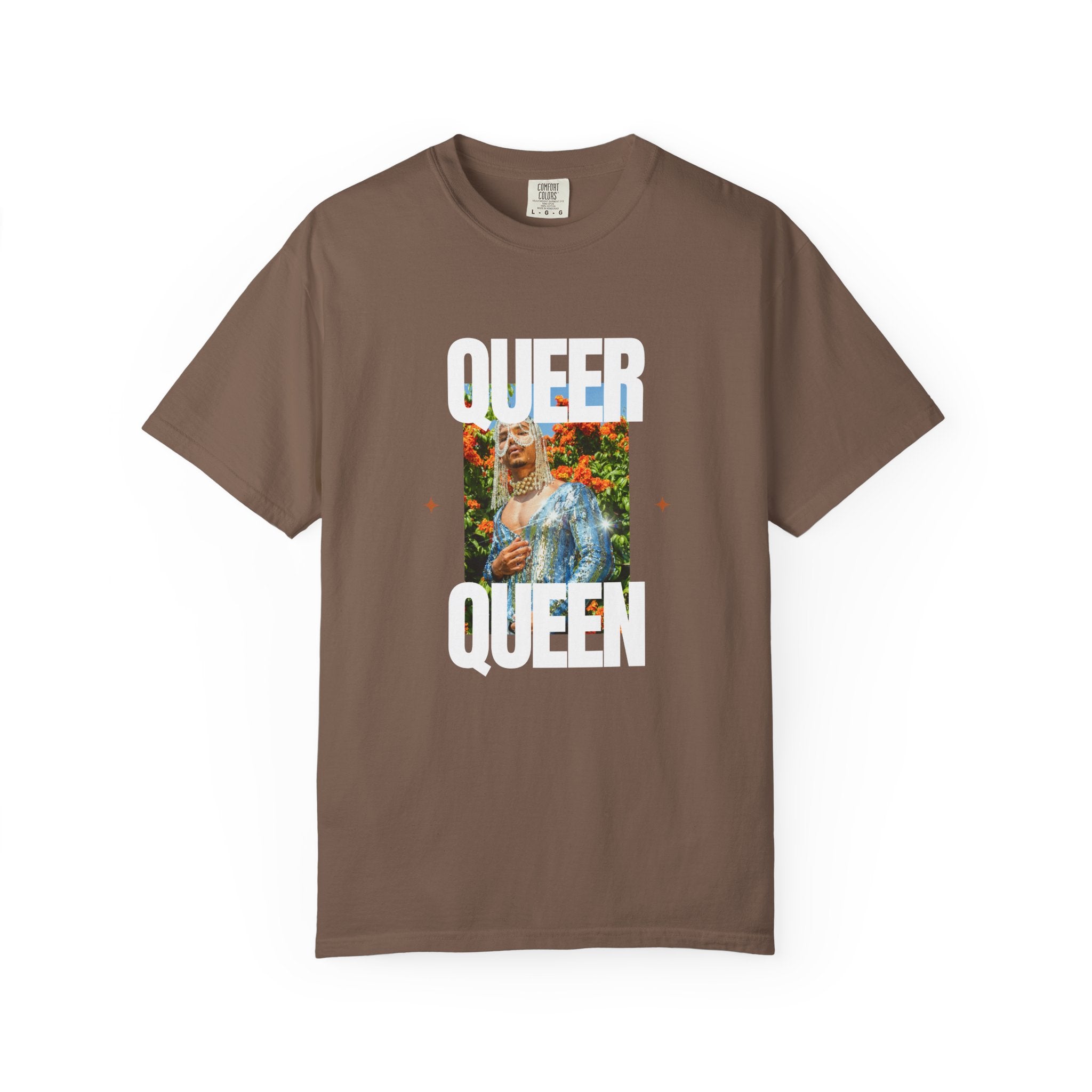 Queer Queen T-Shirt — Vintage Floral Pride Graphic Tee