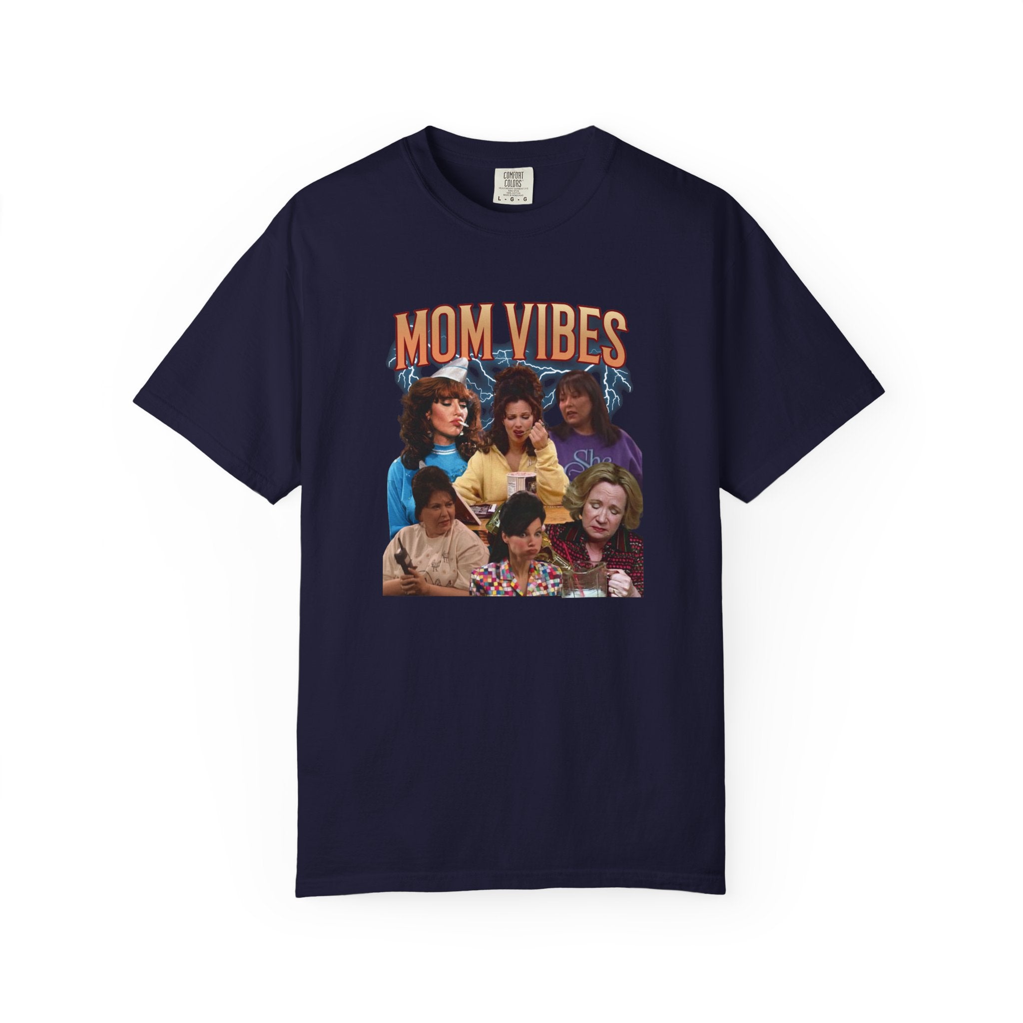 Mom Vibes Graphic T-Shirt — Retro Mom Squad Vintage Style Tee