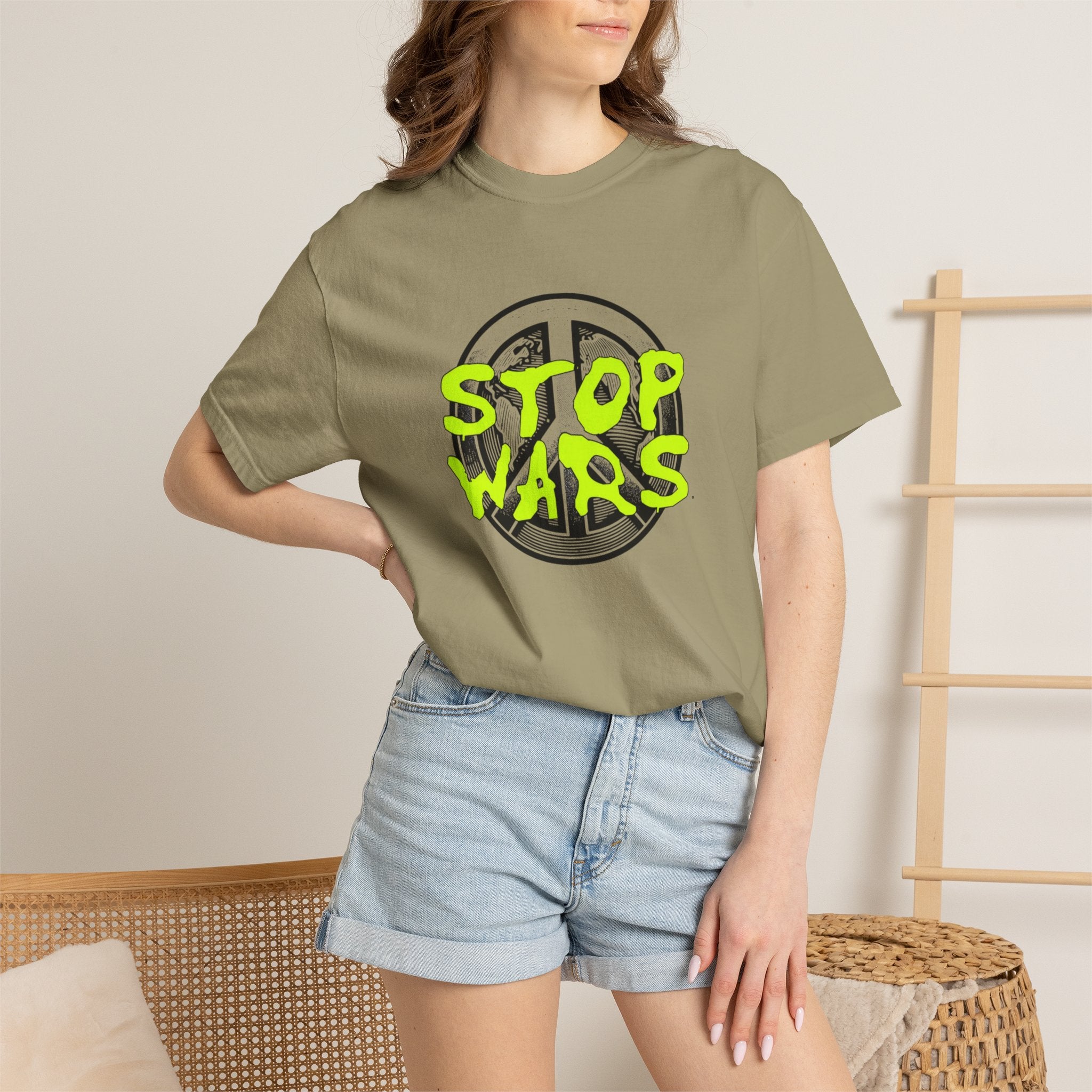 Peace Sign "Stop Wars" T-Shirt — Anti-War Graphic Tee