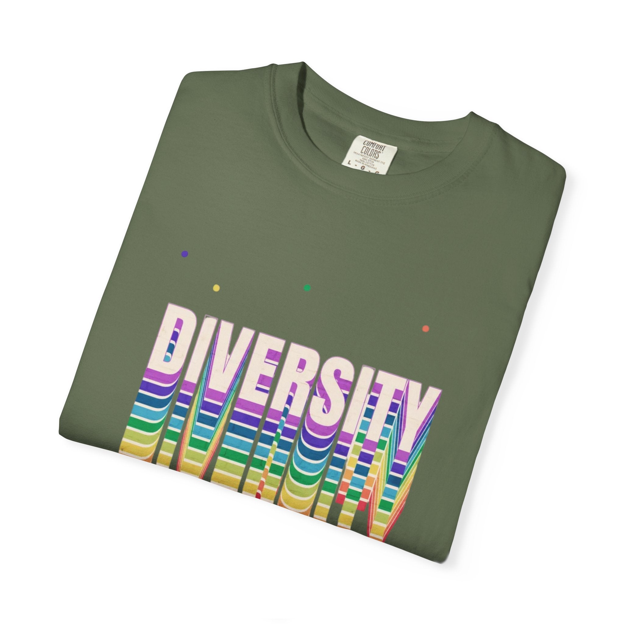 Diversity Rainbow T-Shirt — 'DIVERSITY' Bold Pride Graphic Tee