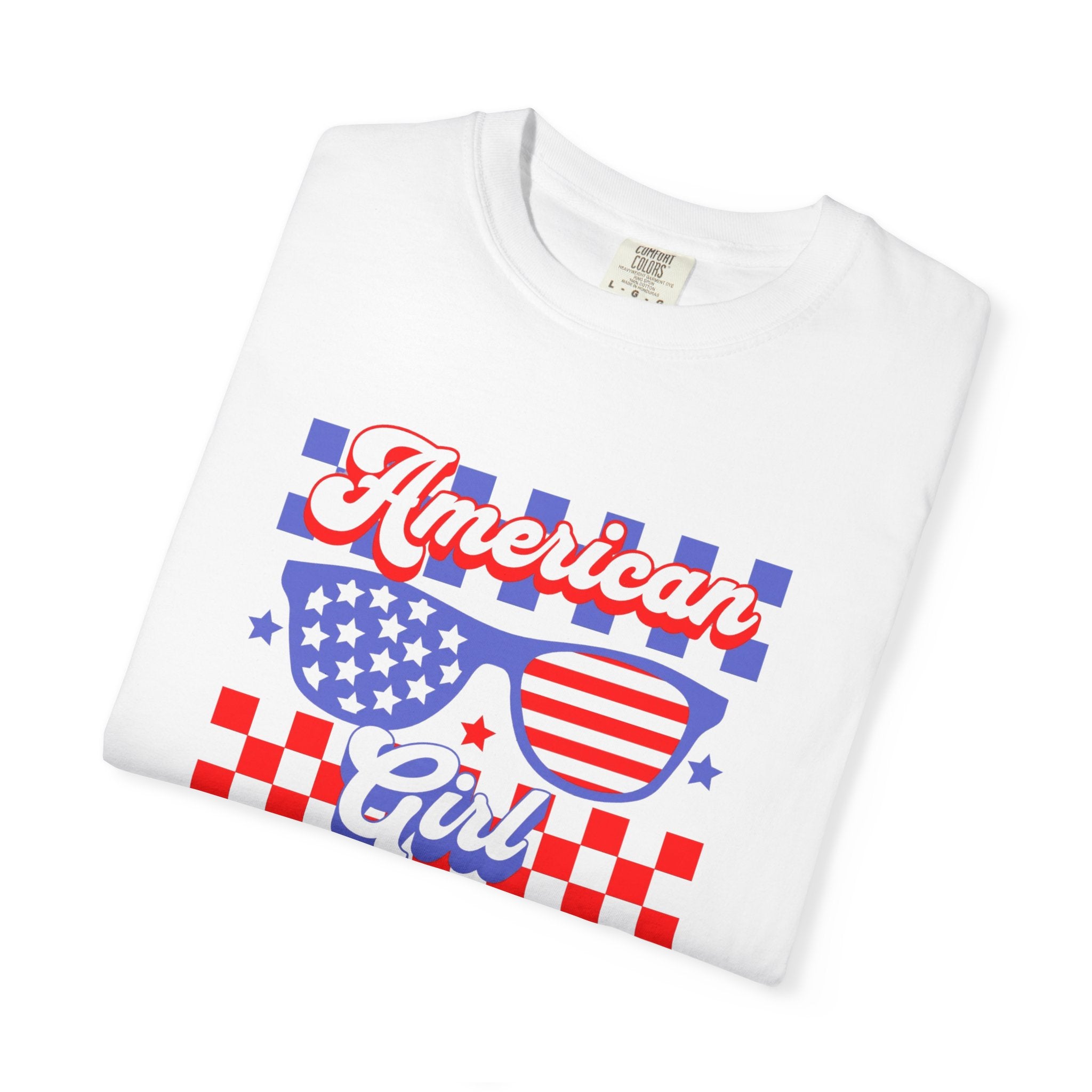 American Girl T-Shirt — Retro Patriotic Sunglasses Tee