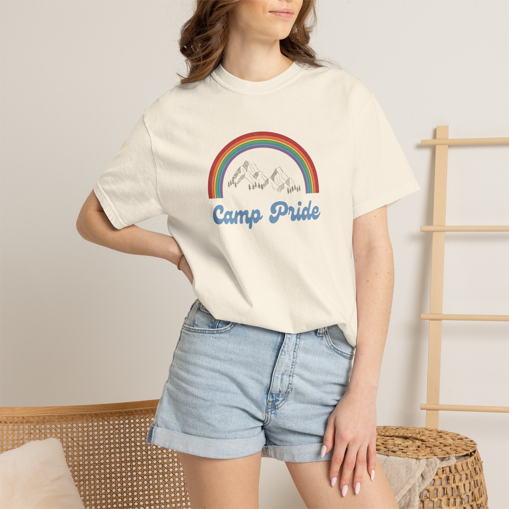 Camp Pride T-Shirt — Rainbow Graphic Tee