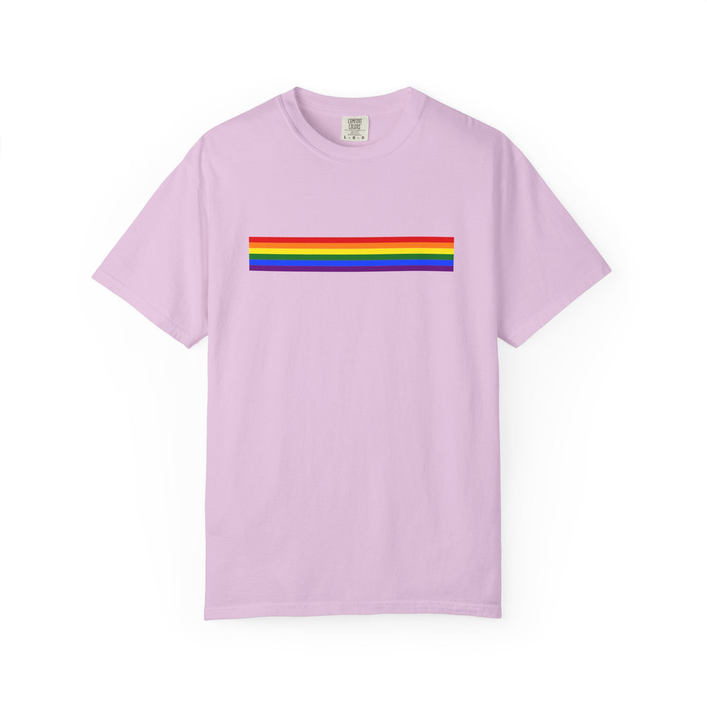 Rainbow Stripe T-Shirt — Pride Minimalist Tee