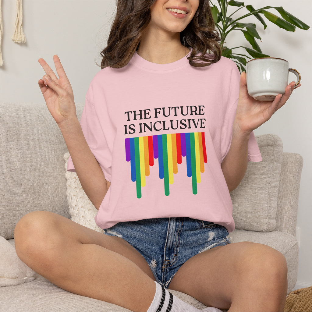 Inclusive Future T‑Shirt – "The Future Is Inclusive" Rainbow Pride Tee