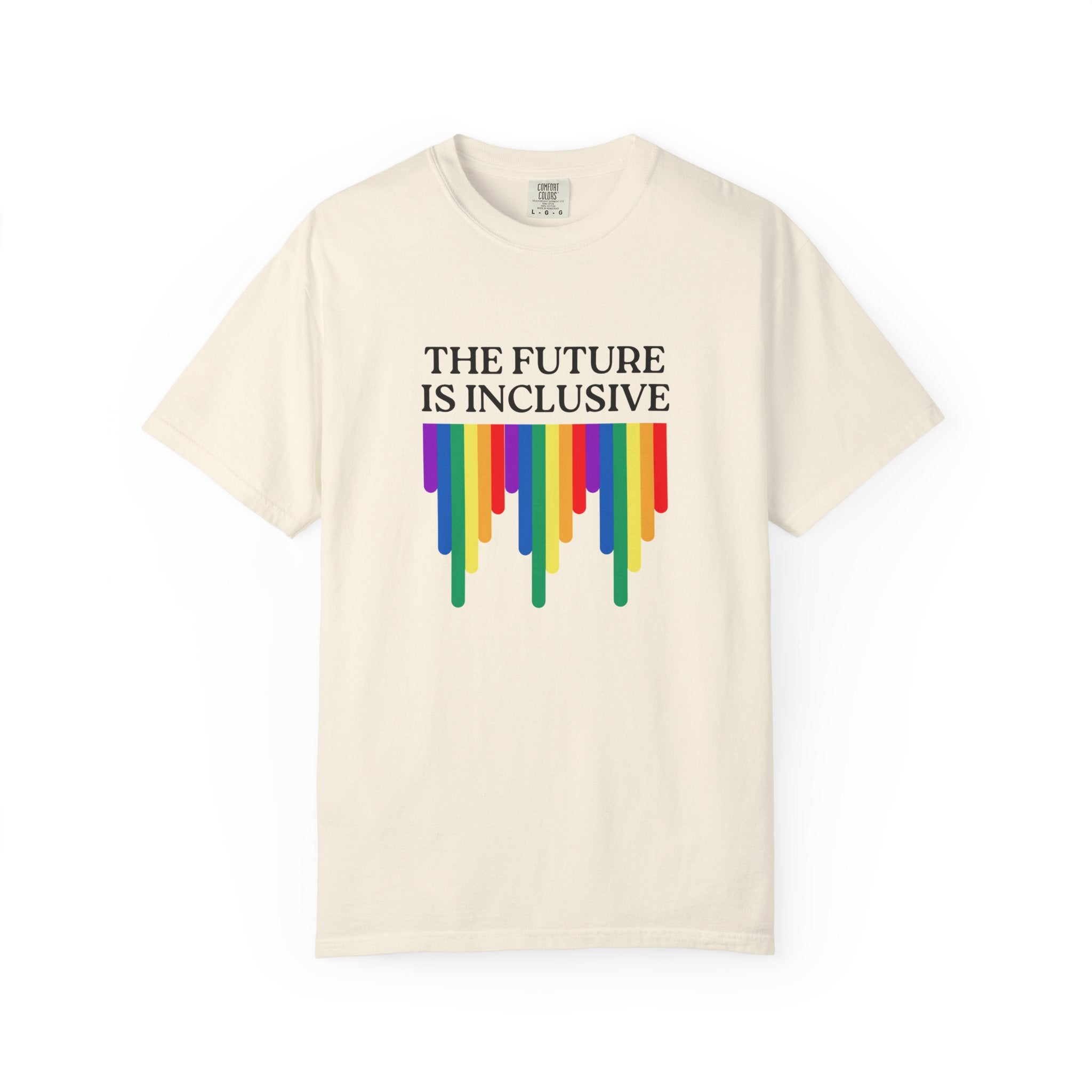 Inclusive Future T‑Shirt – "The Future Is Inclusive" Rainbow Pride Tee