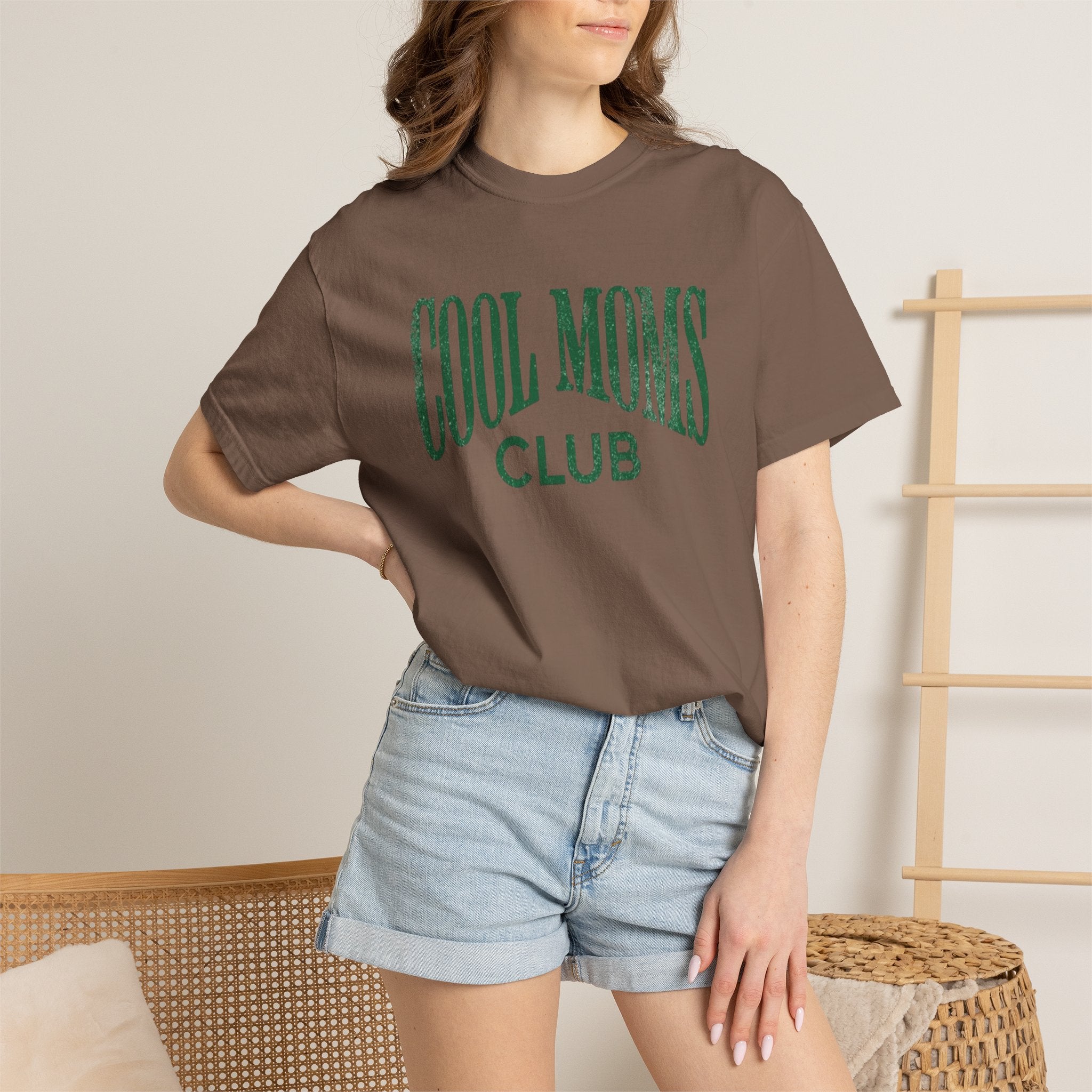 Cool Moms Club T-Shirt — Vintage Collegiate Mom Tee