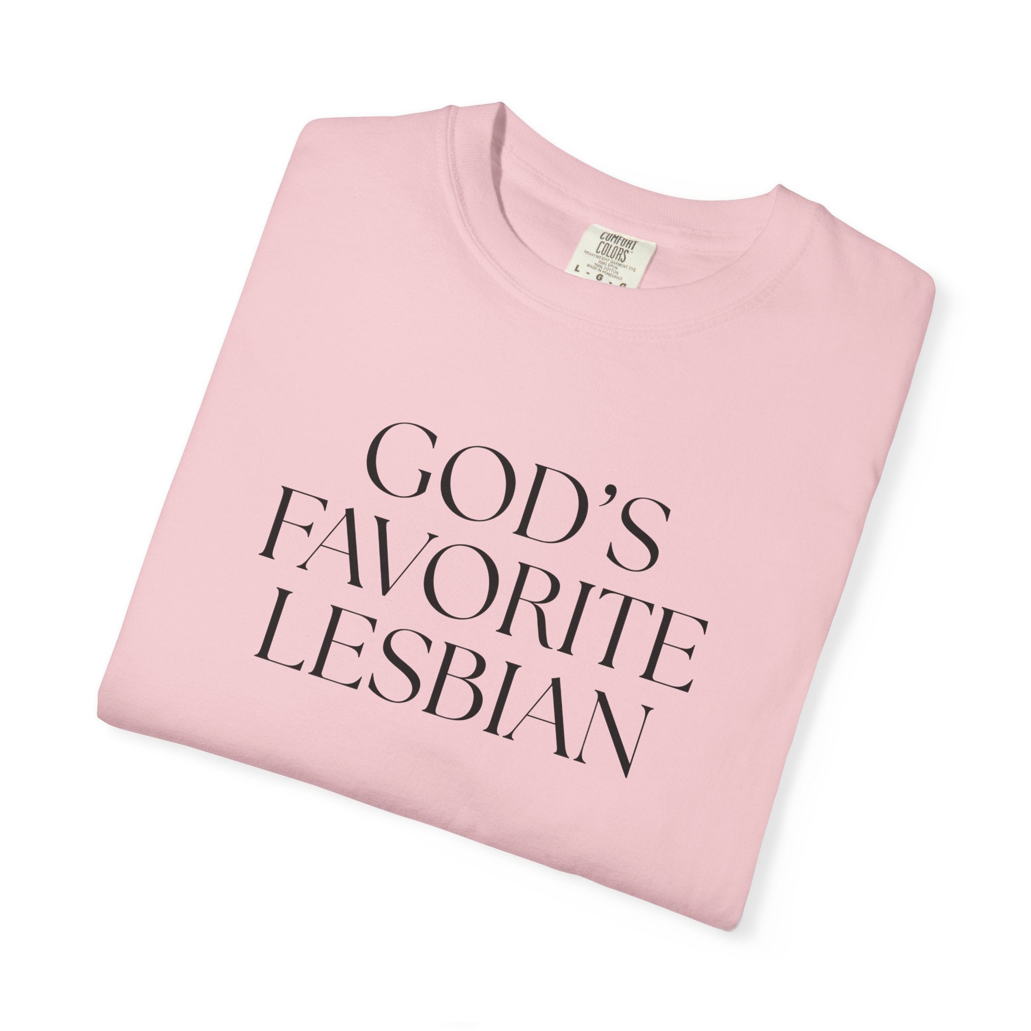 God’s Favorite Lesbian T-Shirt — Inclusive Pride Tee