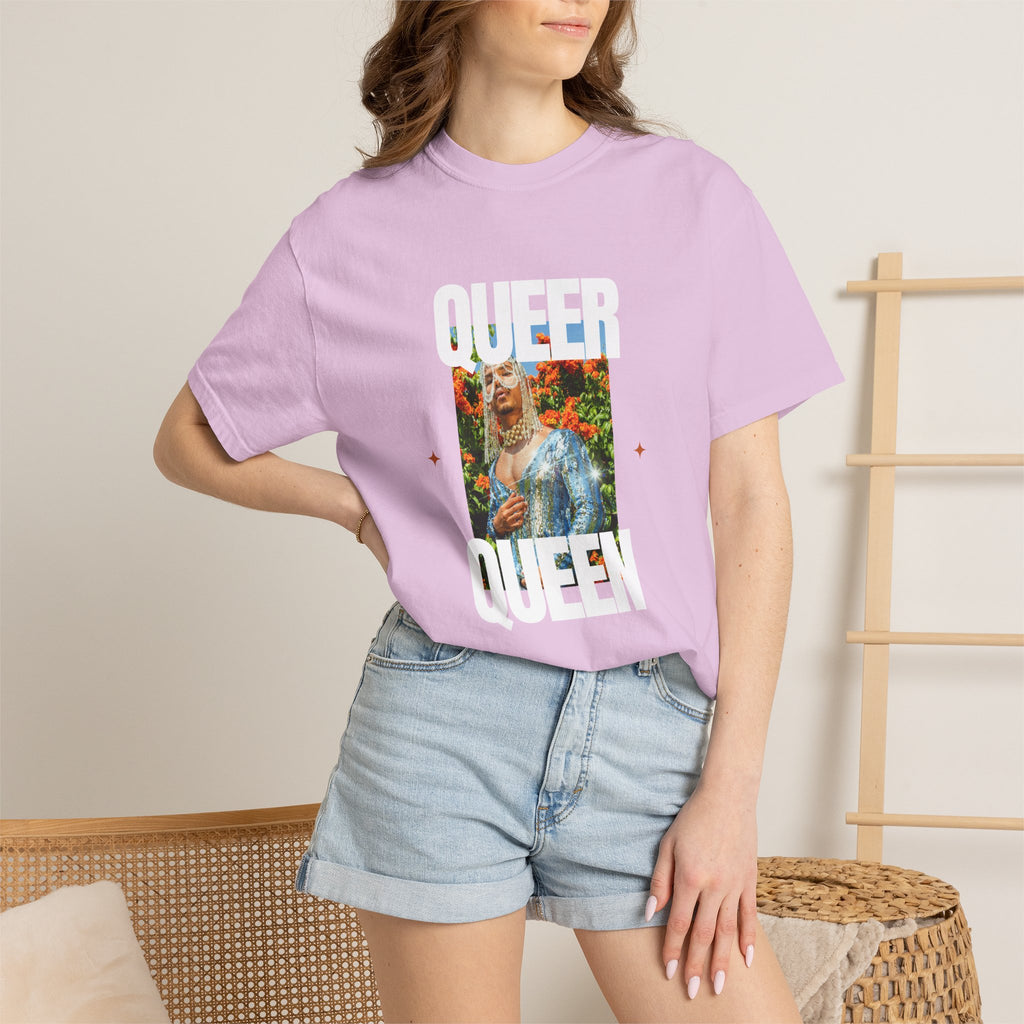 Queer Queen T-Shirt — Vintage Floral Pride Graphic Tee