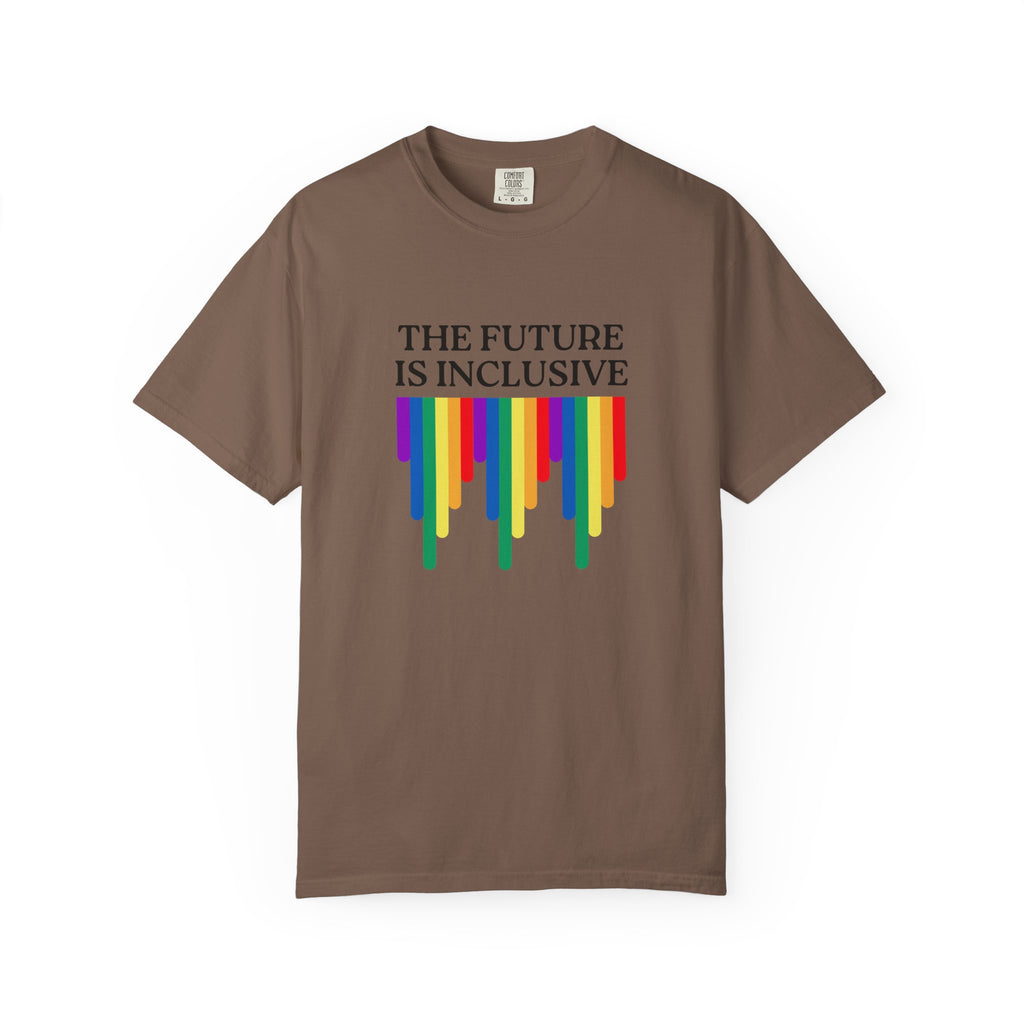 Inclusive Future T‑Shirt – "The Future Is Inclusive" Rainbow Pride Tee