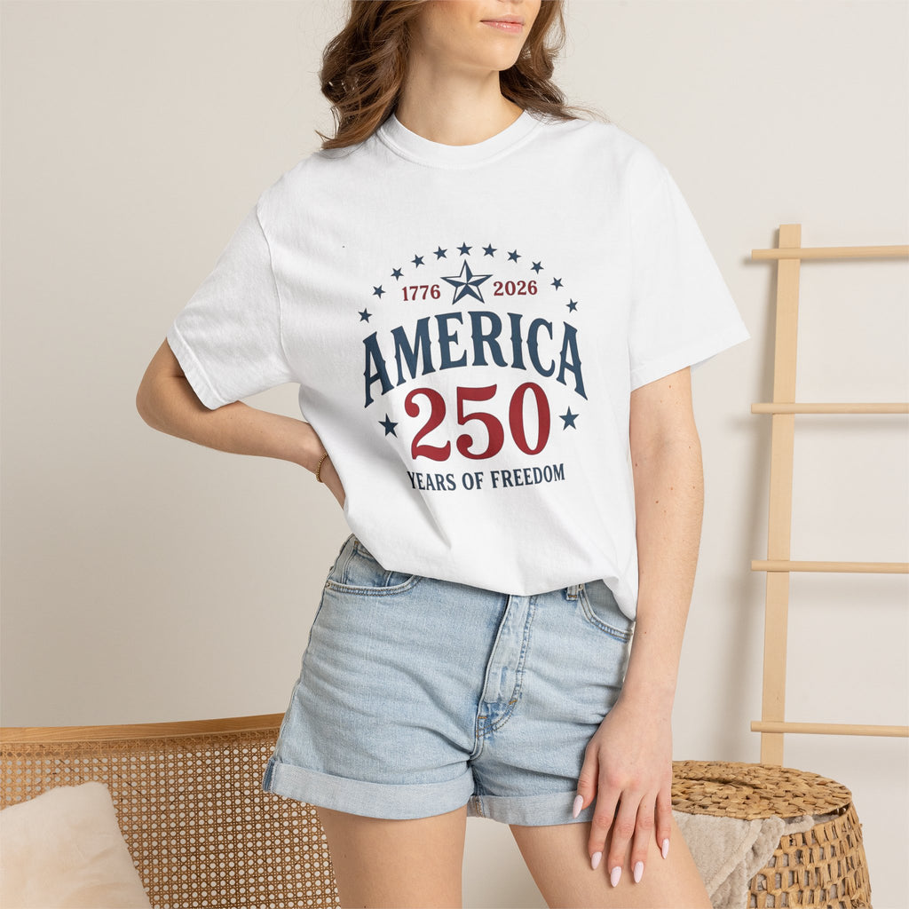 America 250 T-Shirt — 1776–2026 Years of Freedom Patriotic Tee