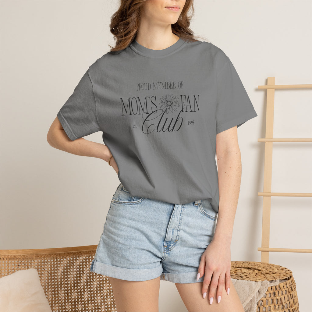 Mom's Fan Club T-Shirt — Vintage Floral Mother's Day Tee
