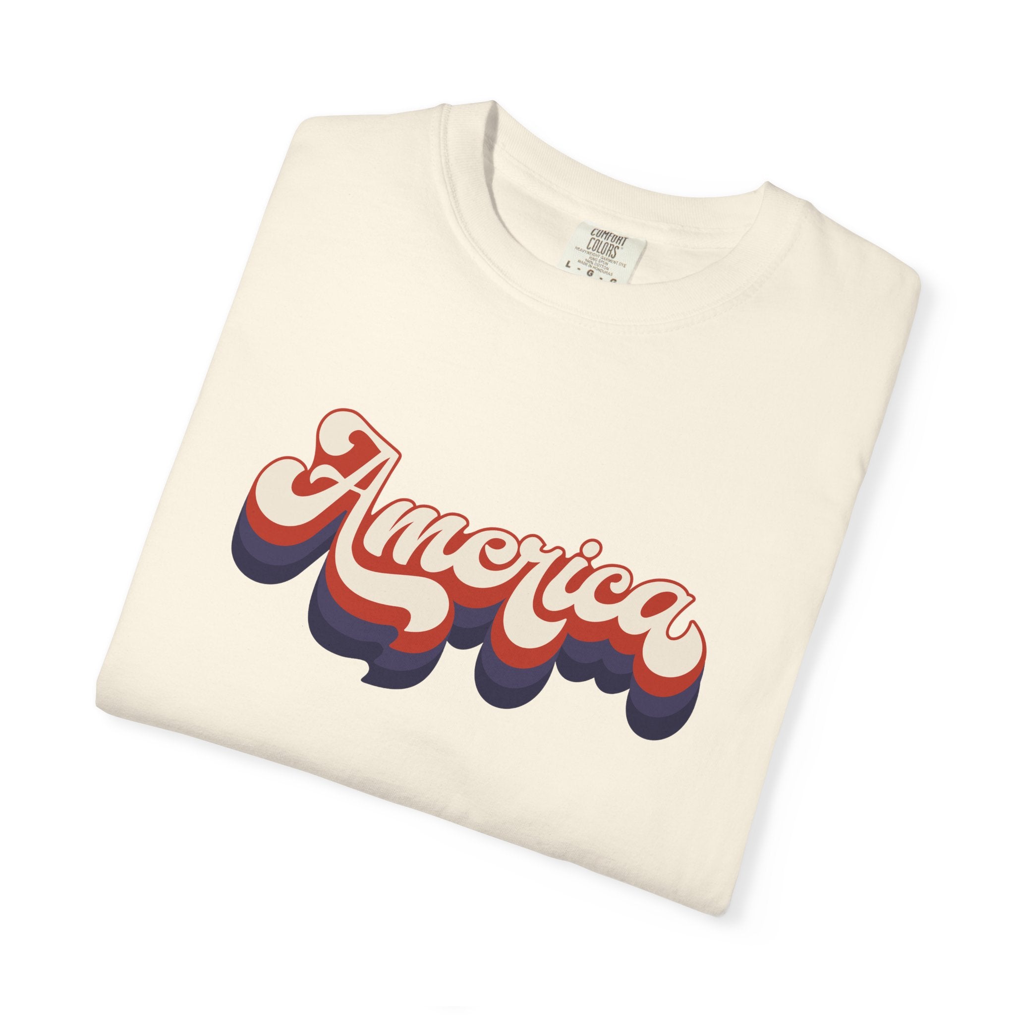 Retro 'America' T-Shirt — Vintage 70s Patriotic Graphic Tee