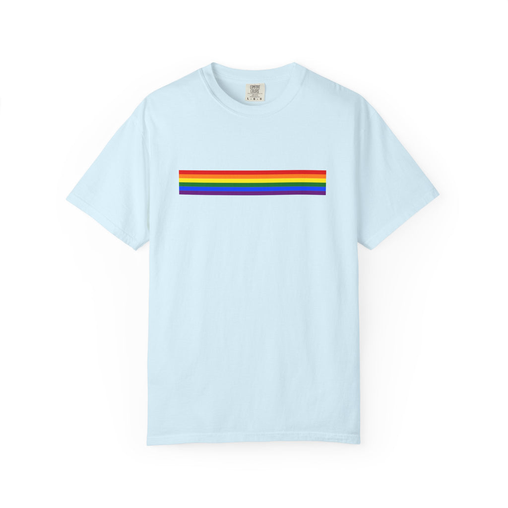 Rainbow Stripe T-Shirt — Pride Minimalist Tee
