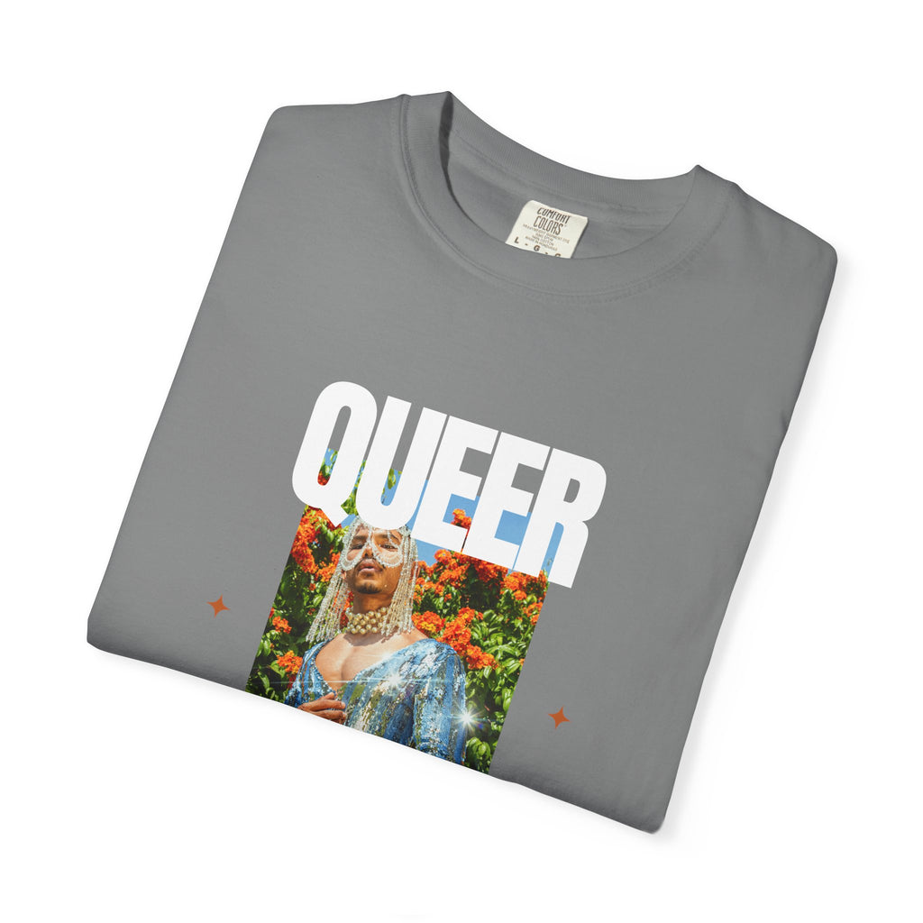 Queer Queen T-Shirt — Vintage Floral Pride Graphic Tee