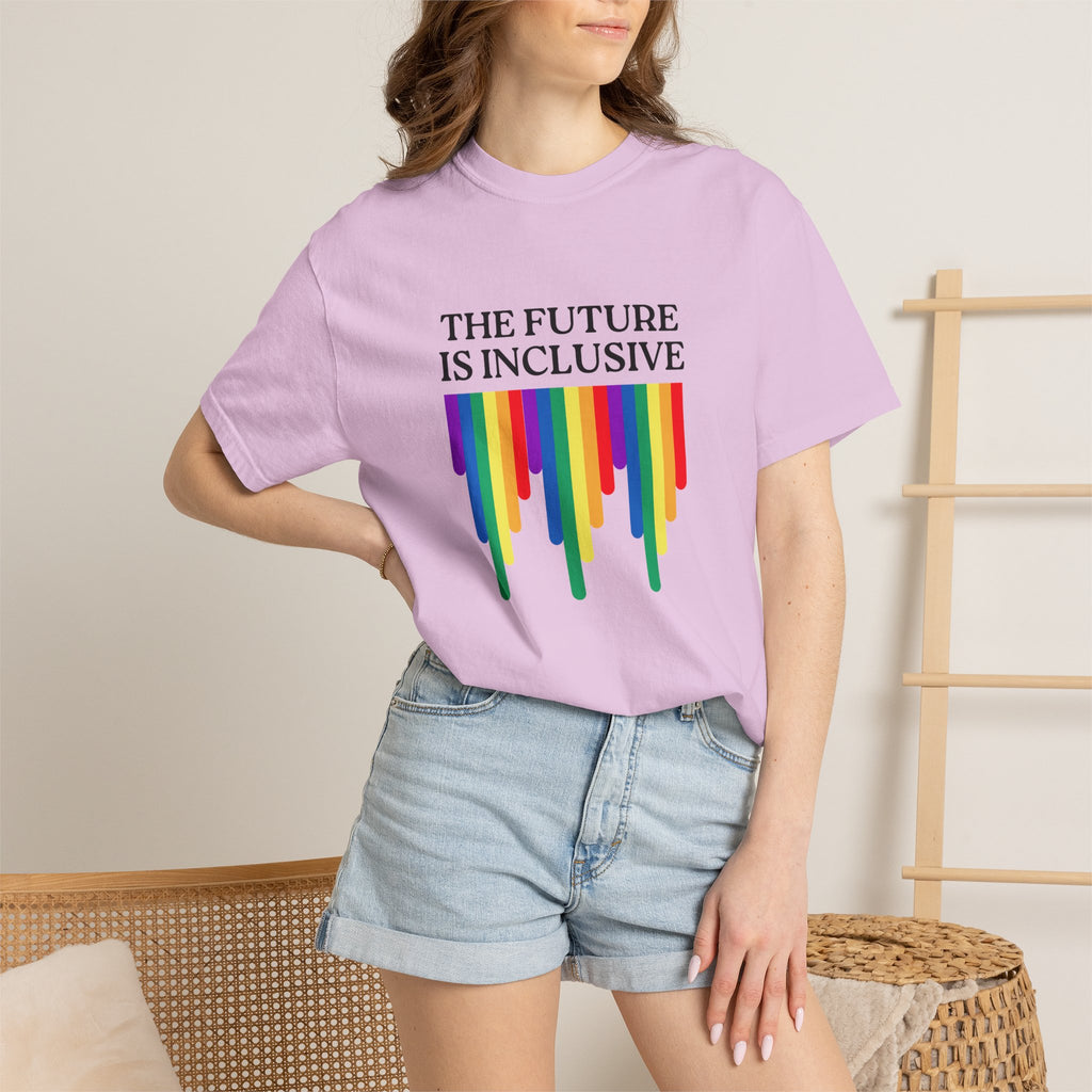 Inclusive Future T‑Shirt – "The Future Is Inclusive" Rainbow Pride Tee