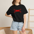 Scissors Cross Graphic T-Shirt — Minimalist Barber & Stylist Tee