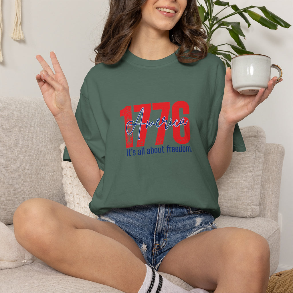 1776 Freedom Tee - Patriotic American Independence Day T-Shirt