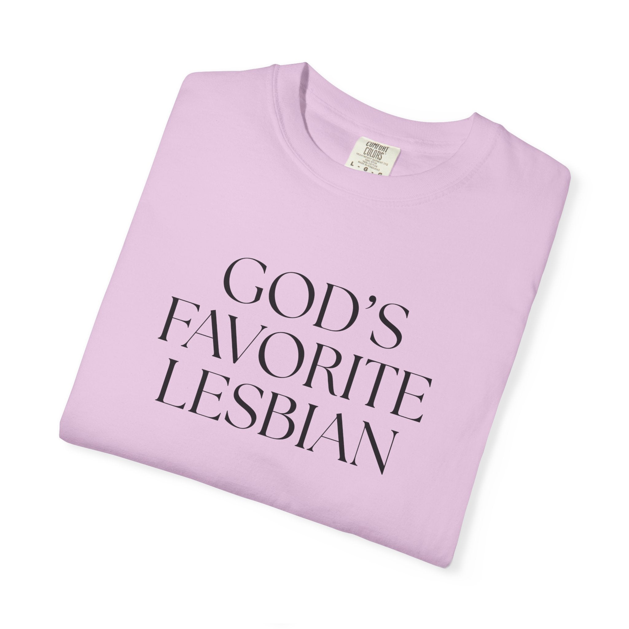 God’s Favorite Lesbian T-Shirt — Inclusive Pride Tee