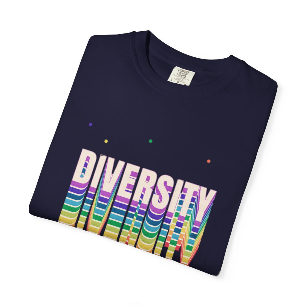 Diversity Rainbow T-Shirt — 'DIVERSITY' Bold Pride Graphic Tee