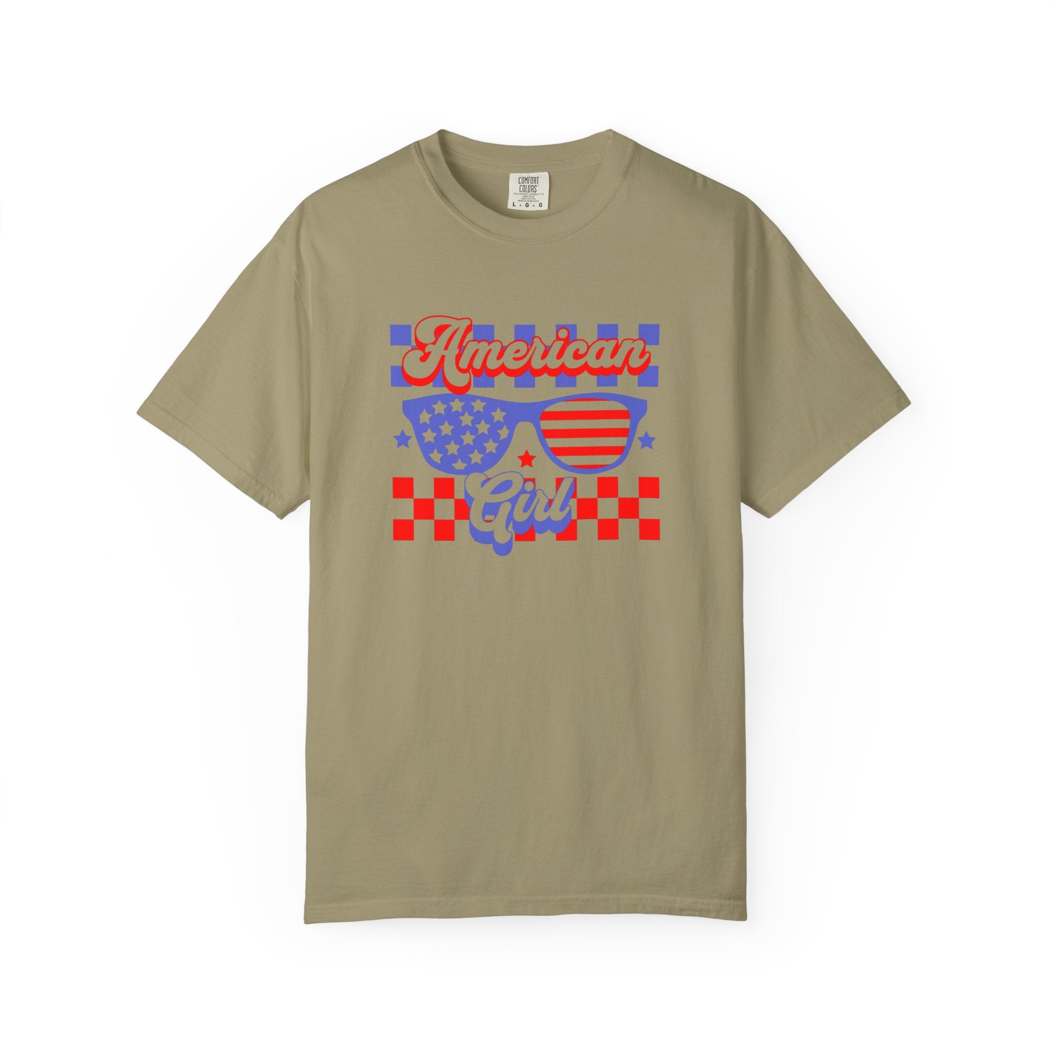 American Girl T-Shirt — Retro Patriotic Sunglasses Tee