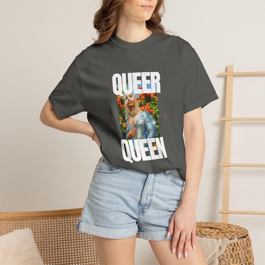 Queer Queen T-Shirt — Vintage Floral Pride Graphic Tee