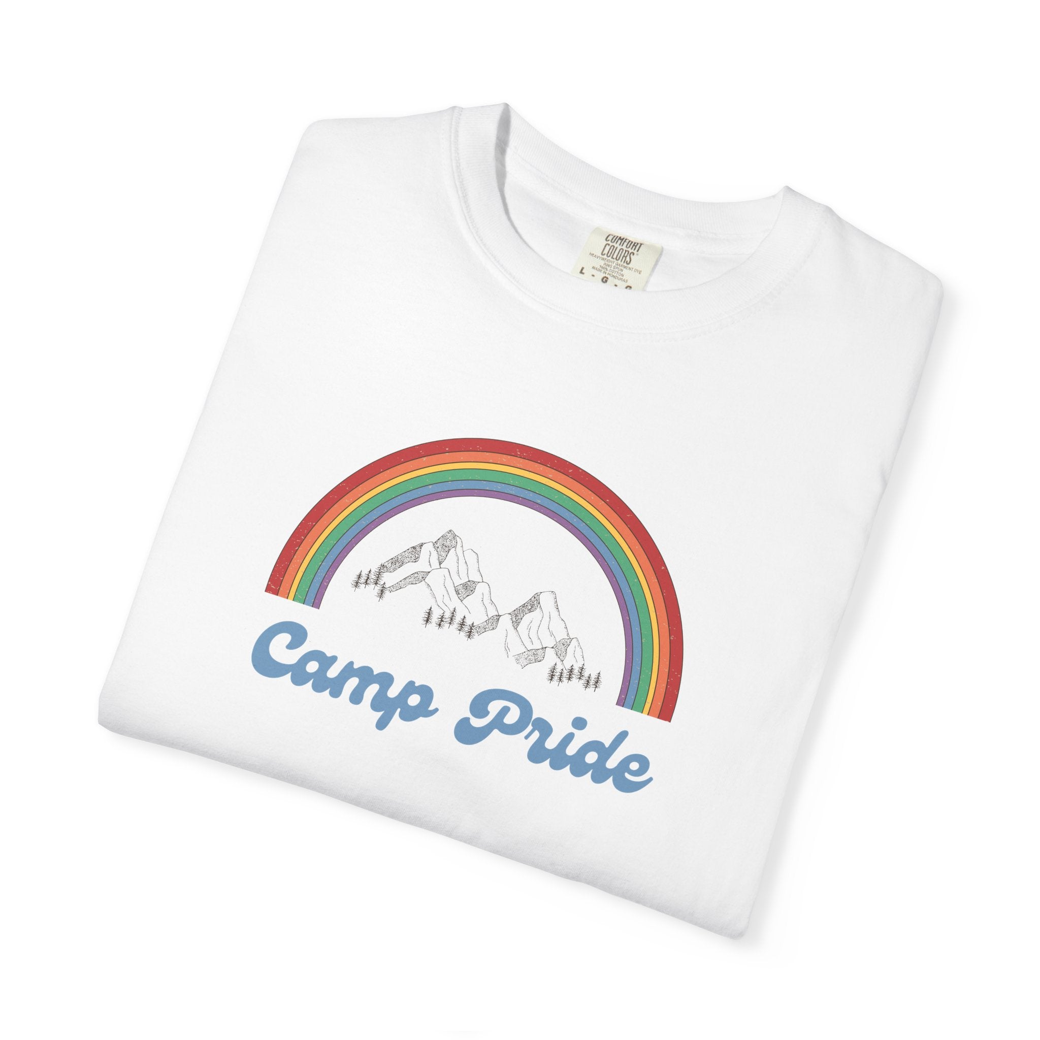 Camp Pride T-Shirt — Rainbow Graphic Tee