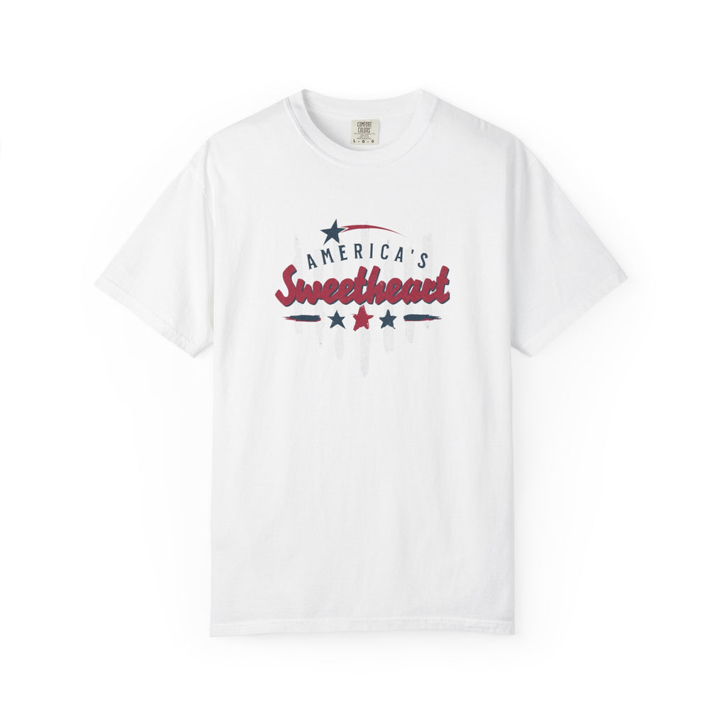 America's Sweetheart T-Shirt — Patriotic Vintage Stars Tee