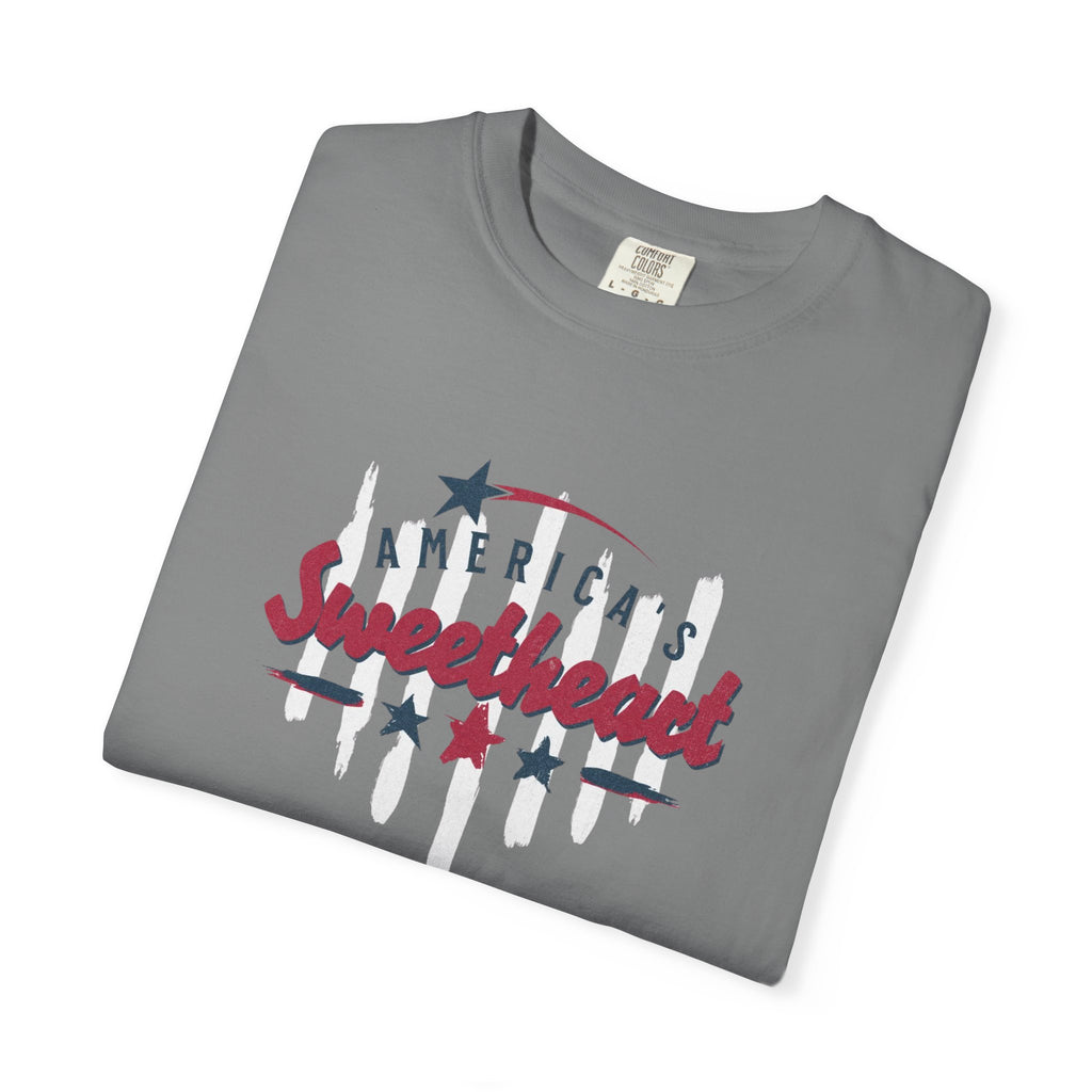 America's Sweetheart T-Shirt — Patriotic Vintage Stars Tee