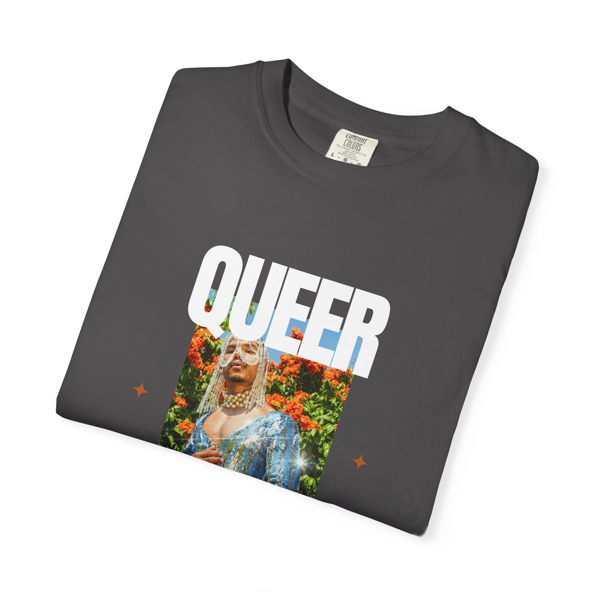 Queer Queen T-Shirt — Vintage Floral Pride Graphic Tee