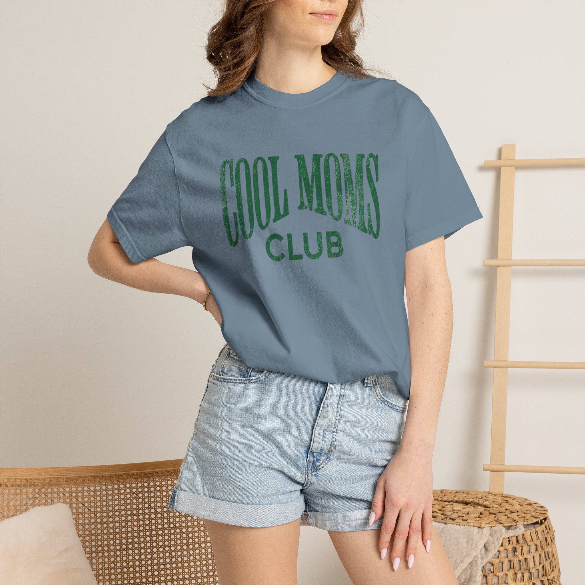 Cool Moms Club T-Shirt — Vintage Collegiate Mom Tee