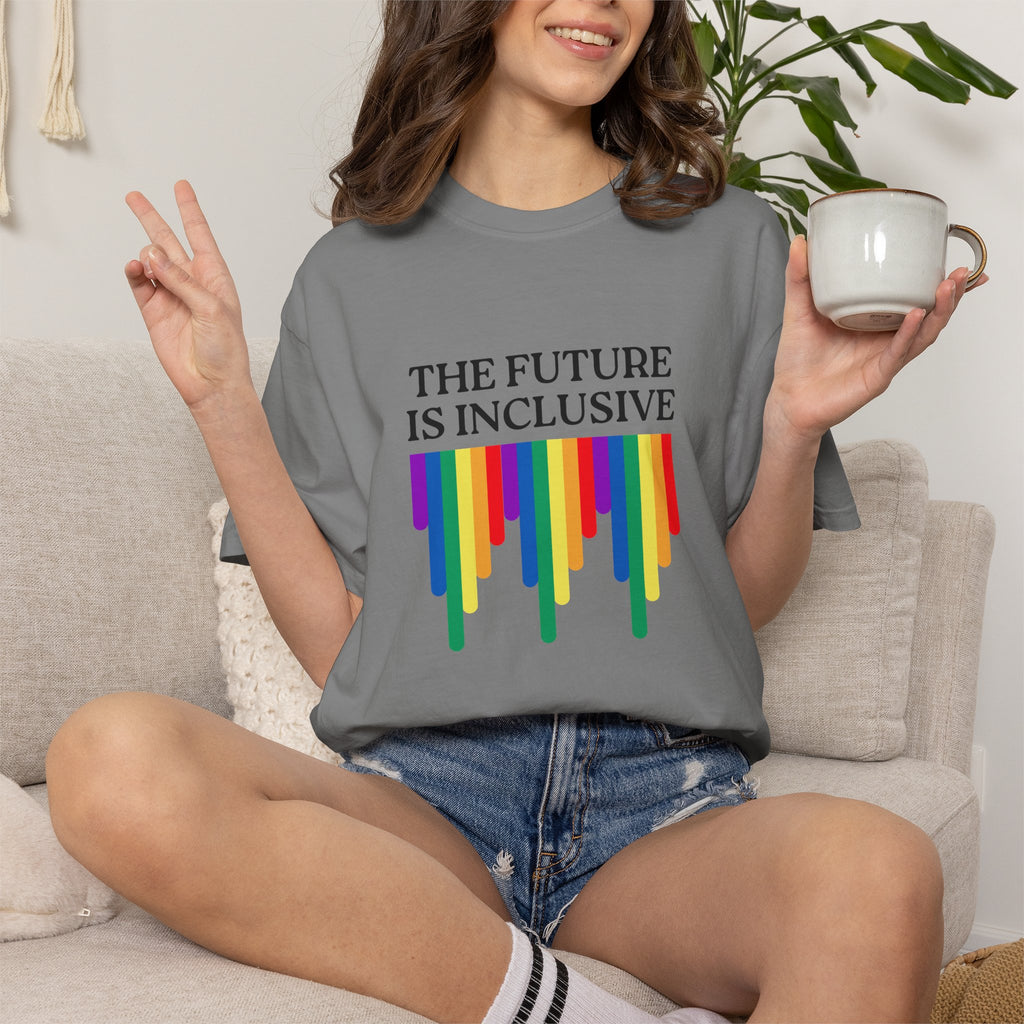 Inclusive Future T‑Shirt – "The Future Is Inclusive" Rainbow Pride Tee