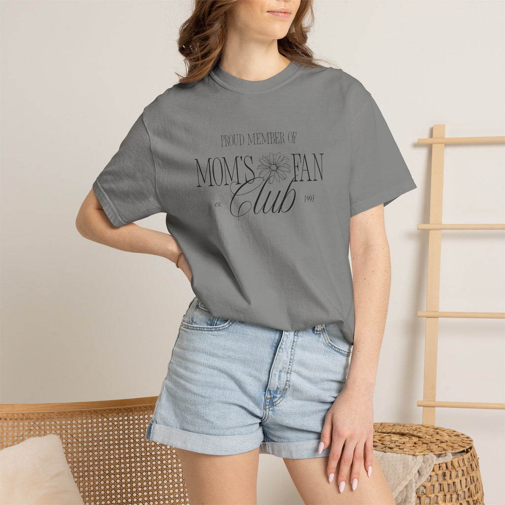 Mom's Fan Club T-Shirt — Vintage Floral Mother's Day Tee