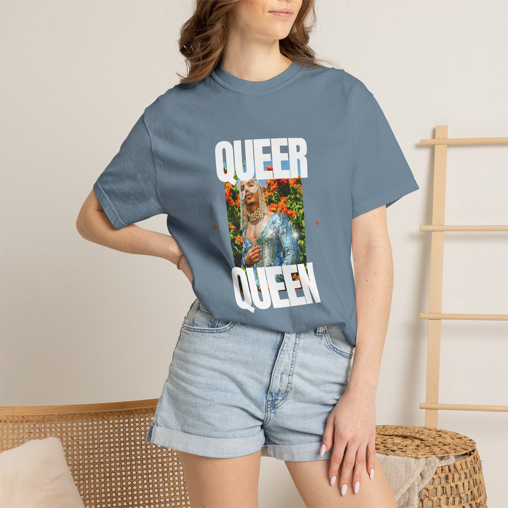 Queer Queen T-Shirt — Vintage Floral Pride Graphic Tee